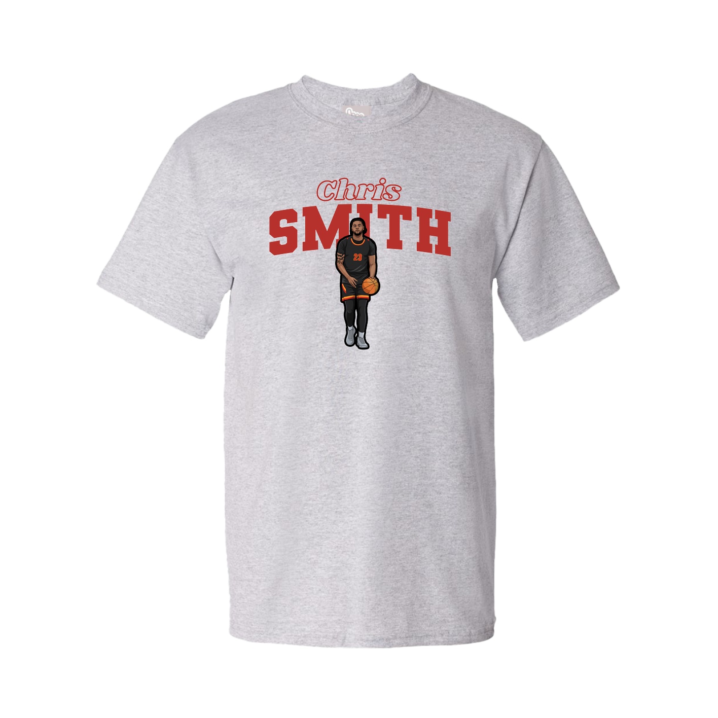 Youth Tee — Name Arch in Grey