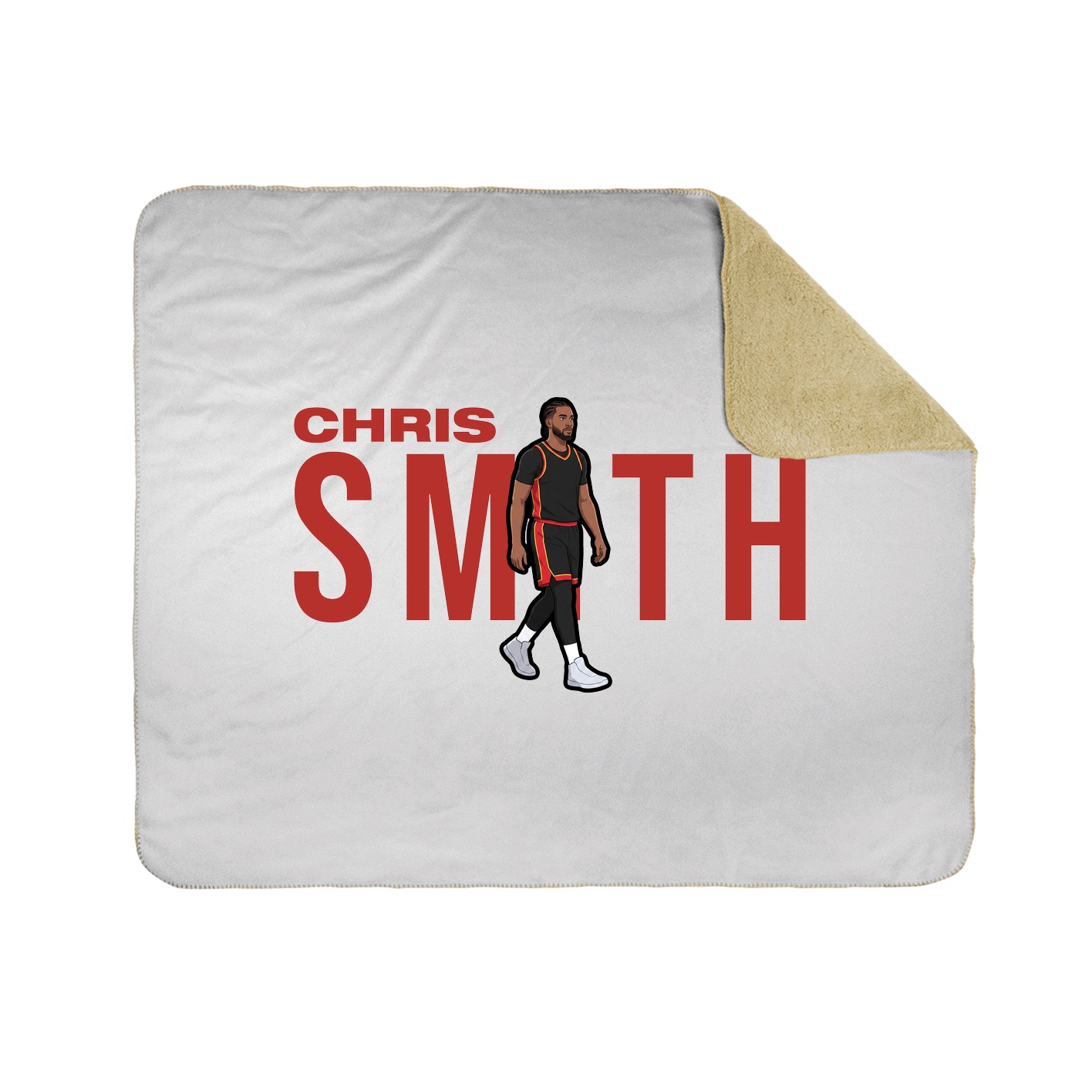 Throw Blanket — Player Name in White