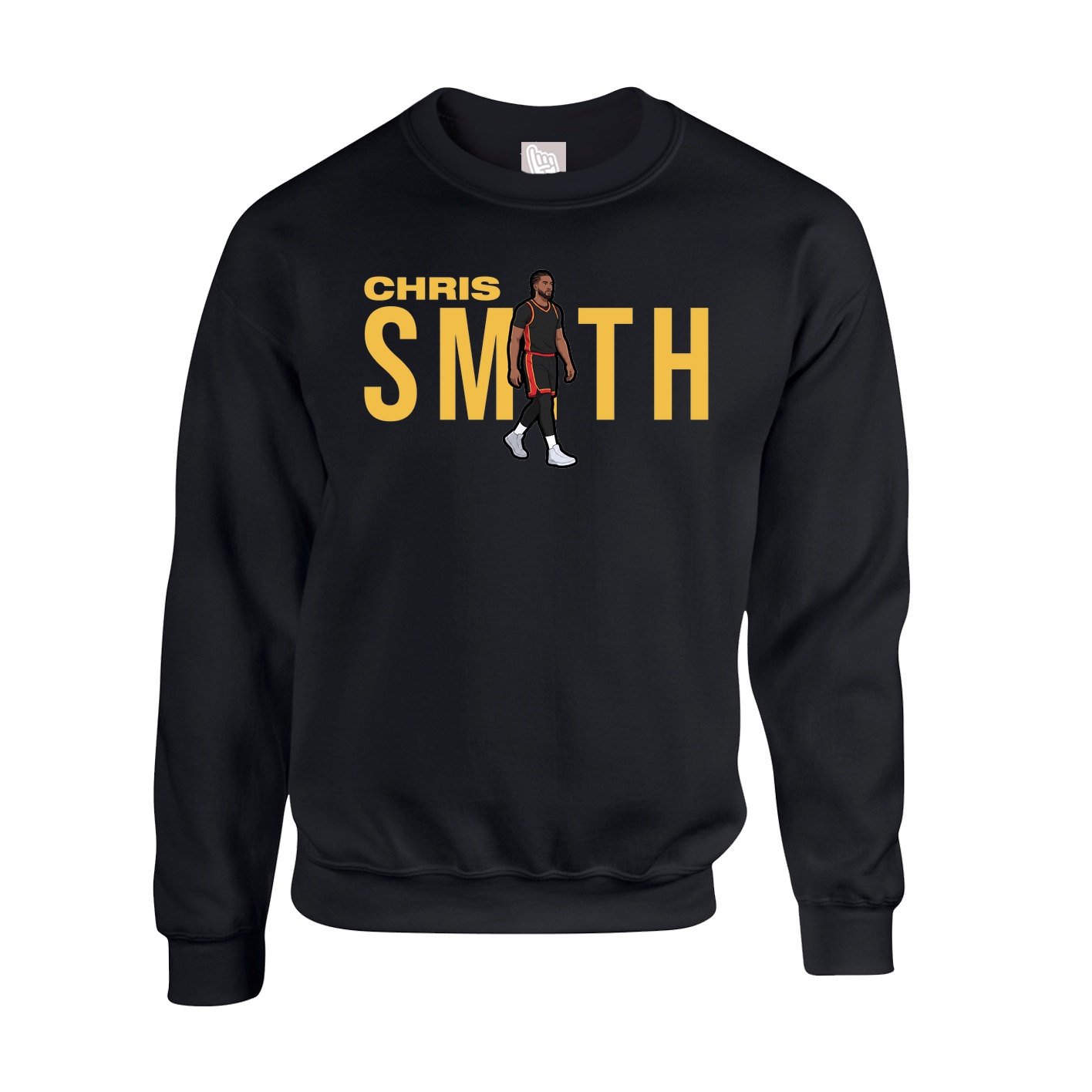 Fleece Crew — Player Name in Black