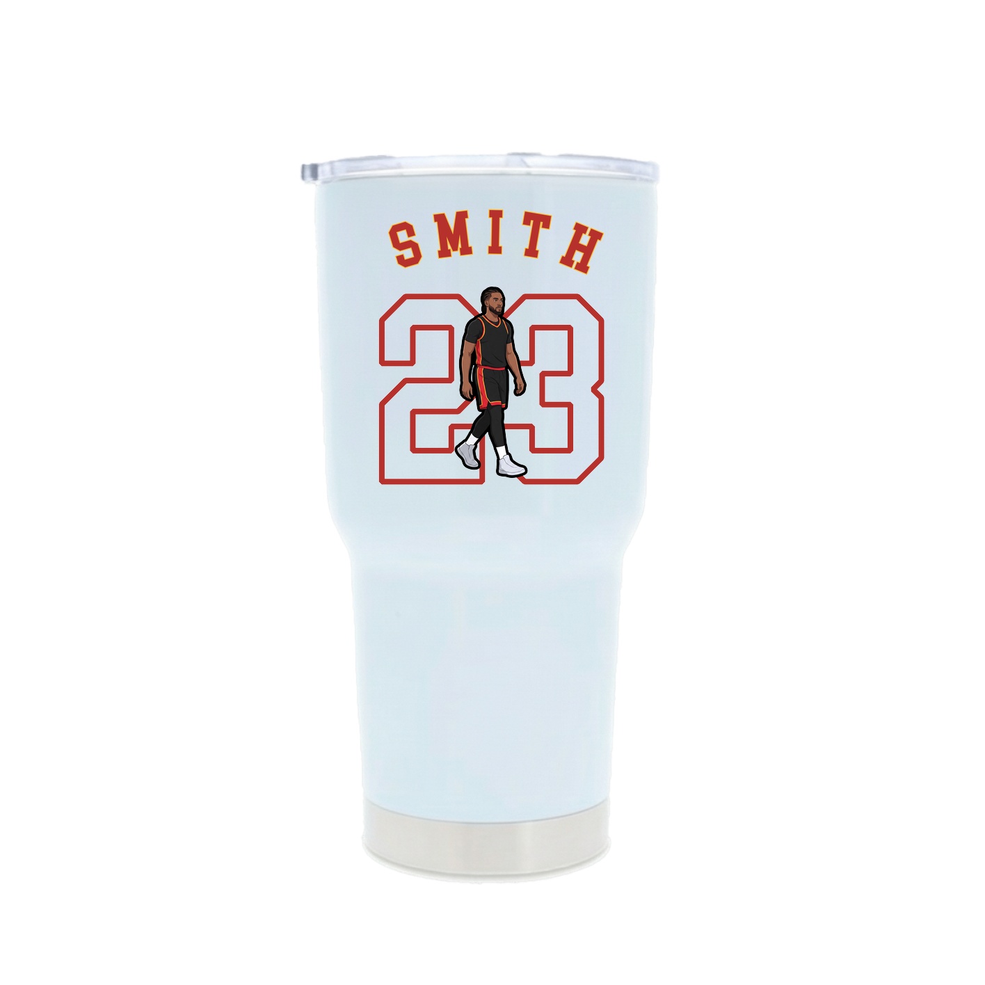30oz Stainless Steel Tumbler — Shirsey Arch in White