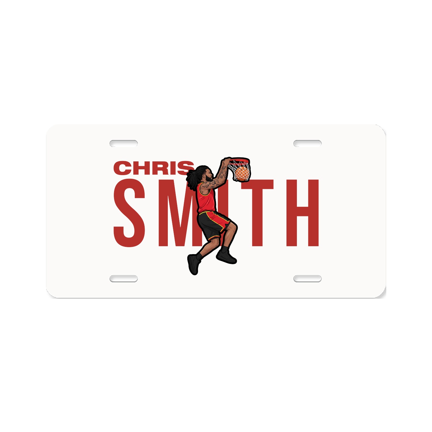 License Plate — Player Name in Classic