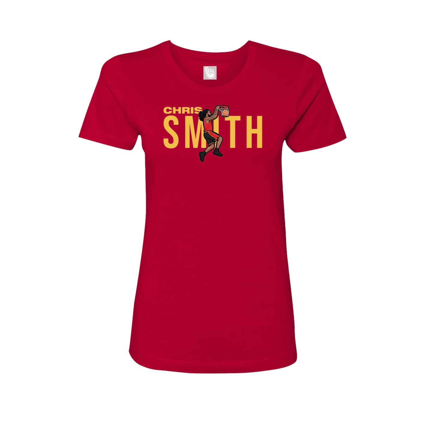 Womens Tee — Player Name in Red