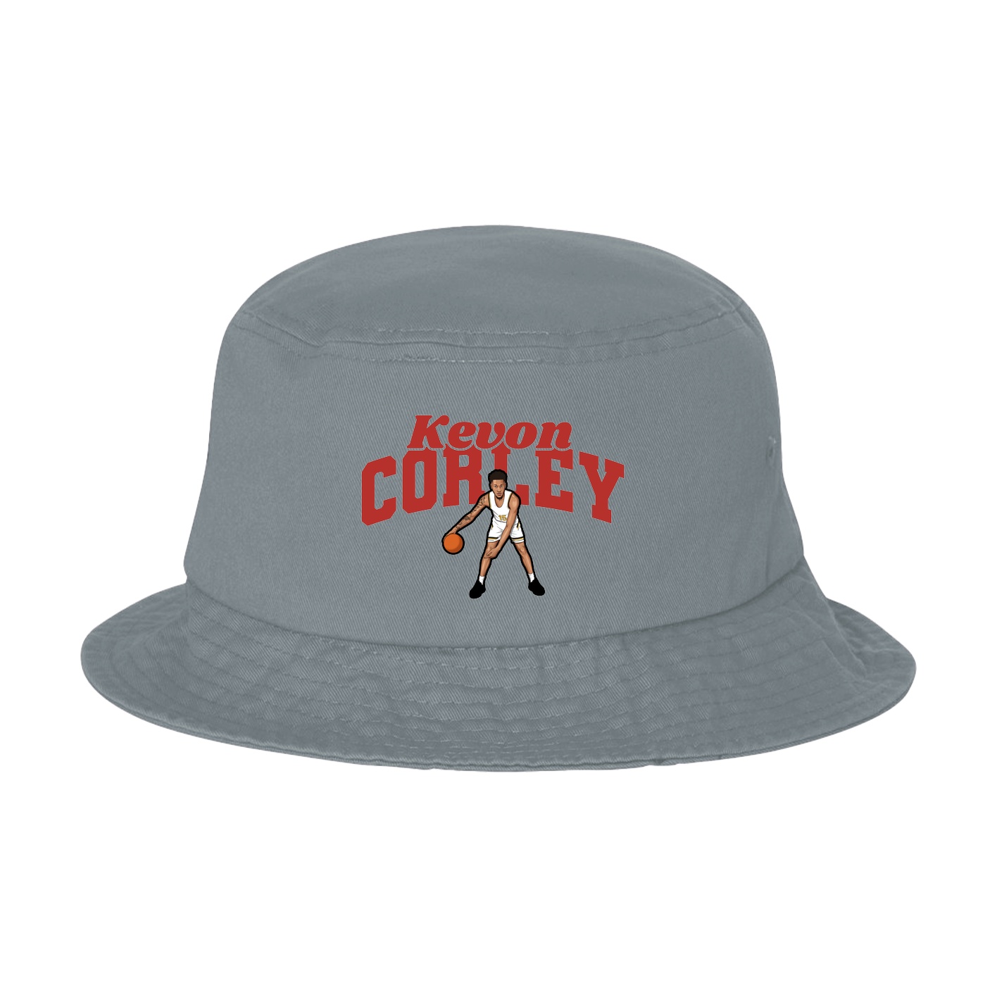 Bucket Cap — Signature Arch in Grey