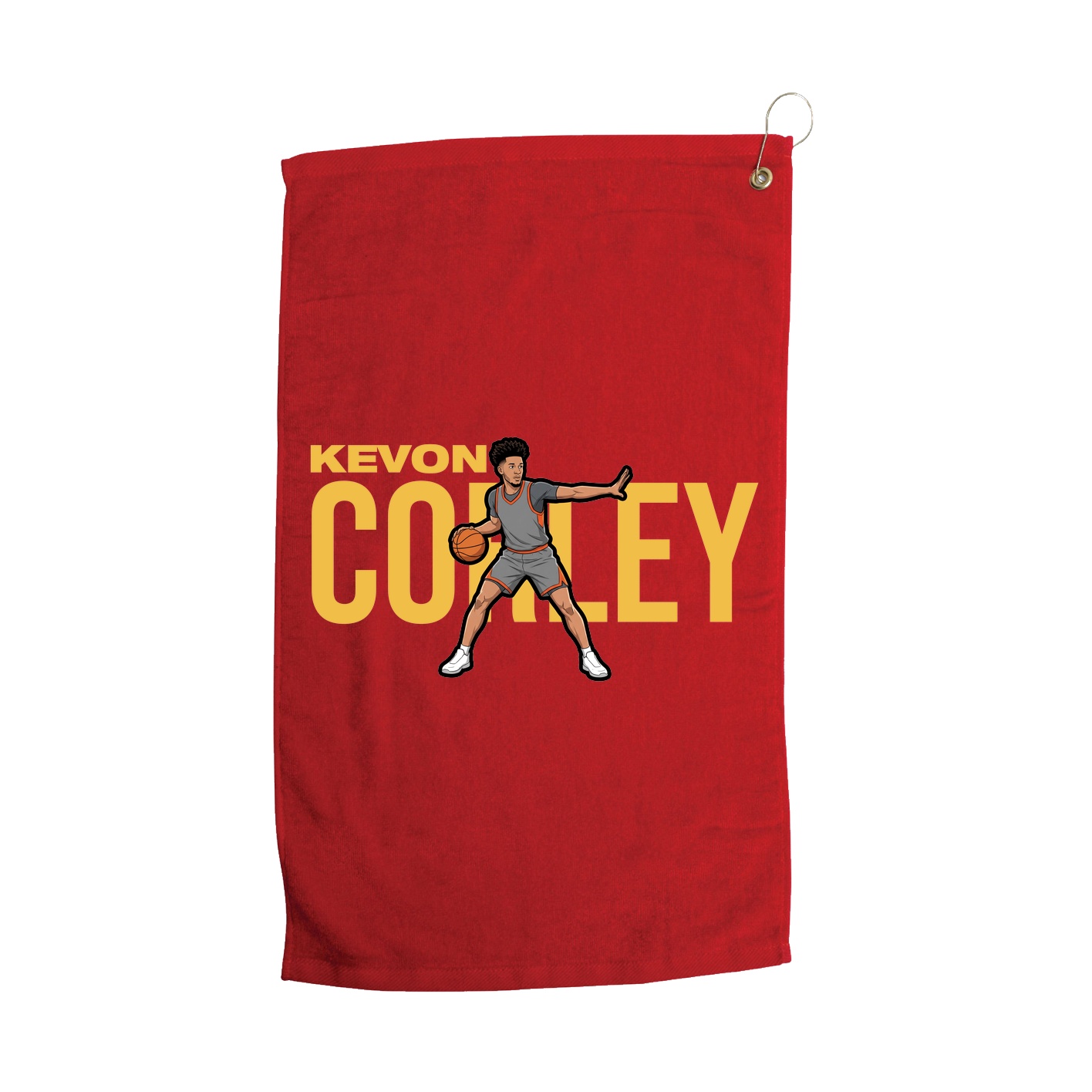 Golf Towel — Player Name in Red