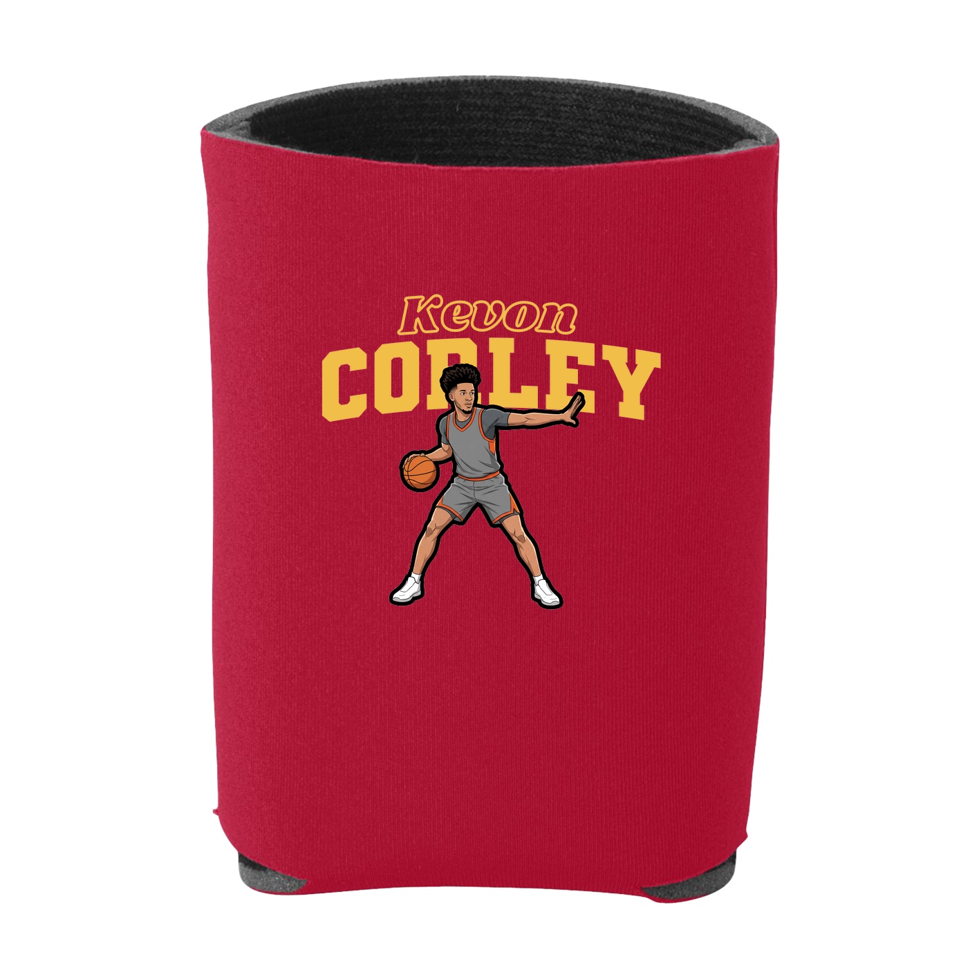 Can Holder — Name Arch in Red