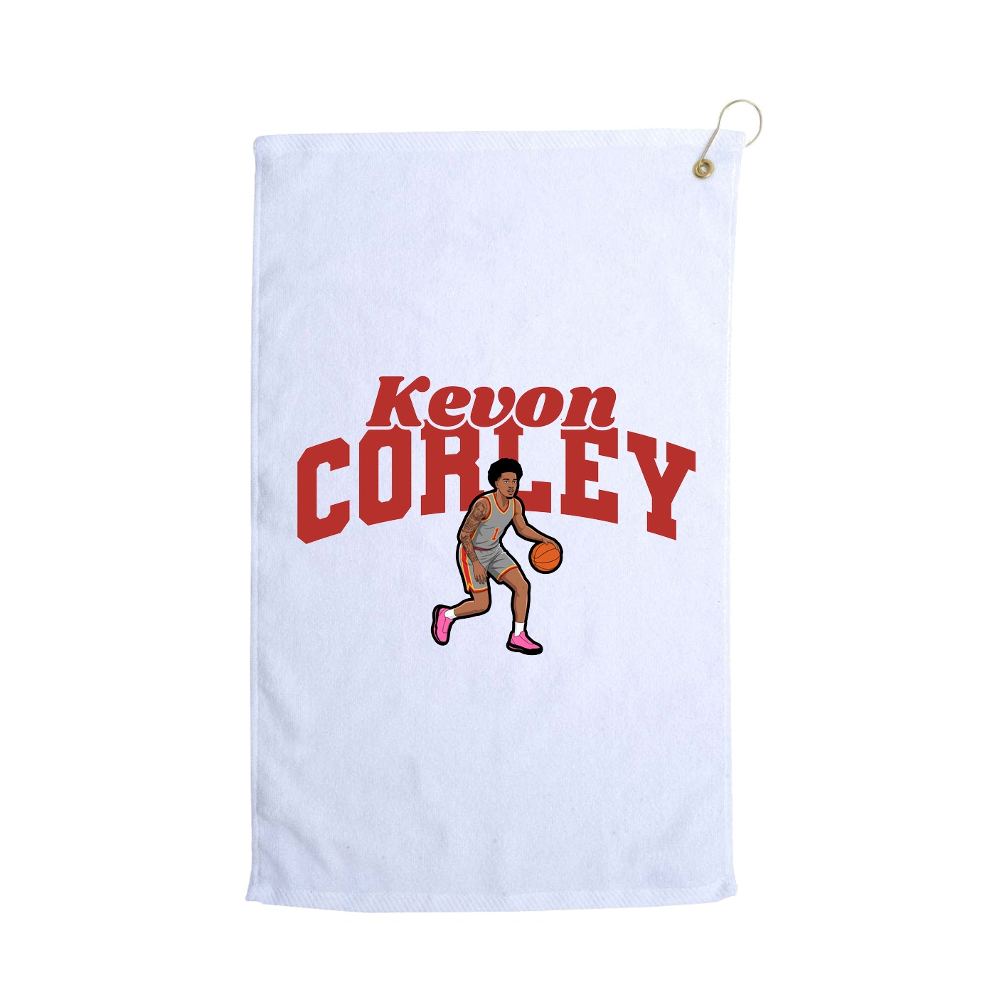 Golf Towel — Signature Arch in White