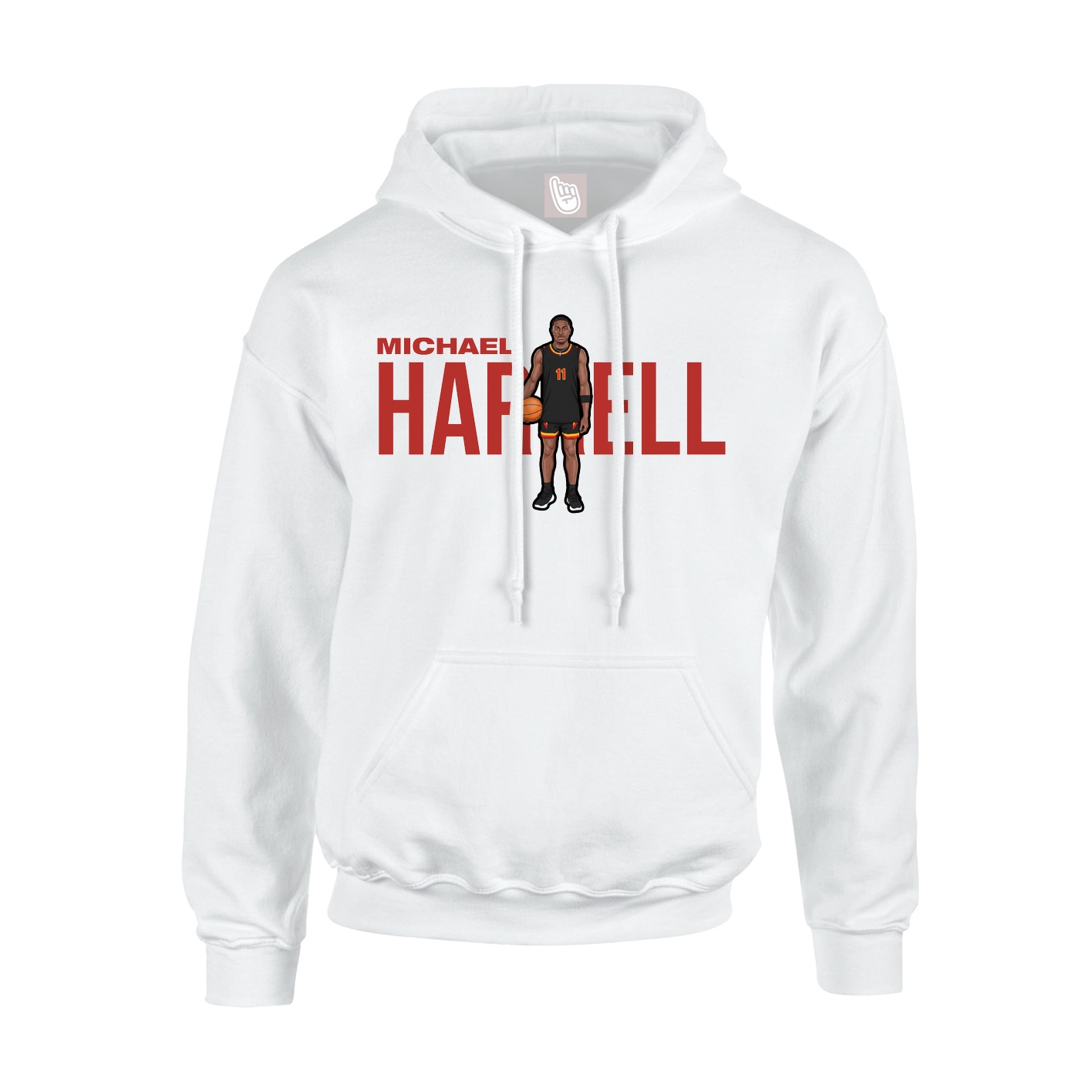 Youth Hoodie — Player Name in White