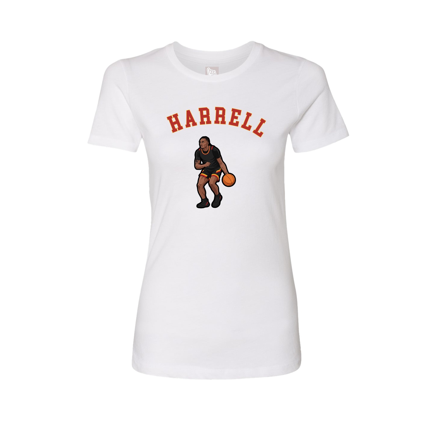 Fitted Women's Tee — Shirsey Arch in White