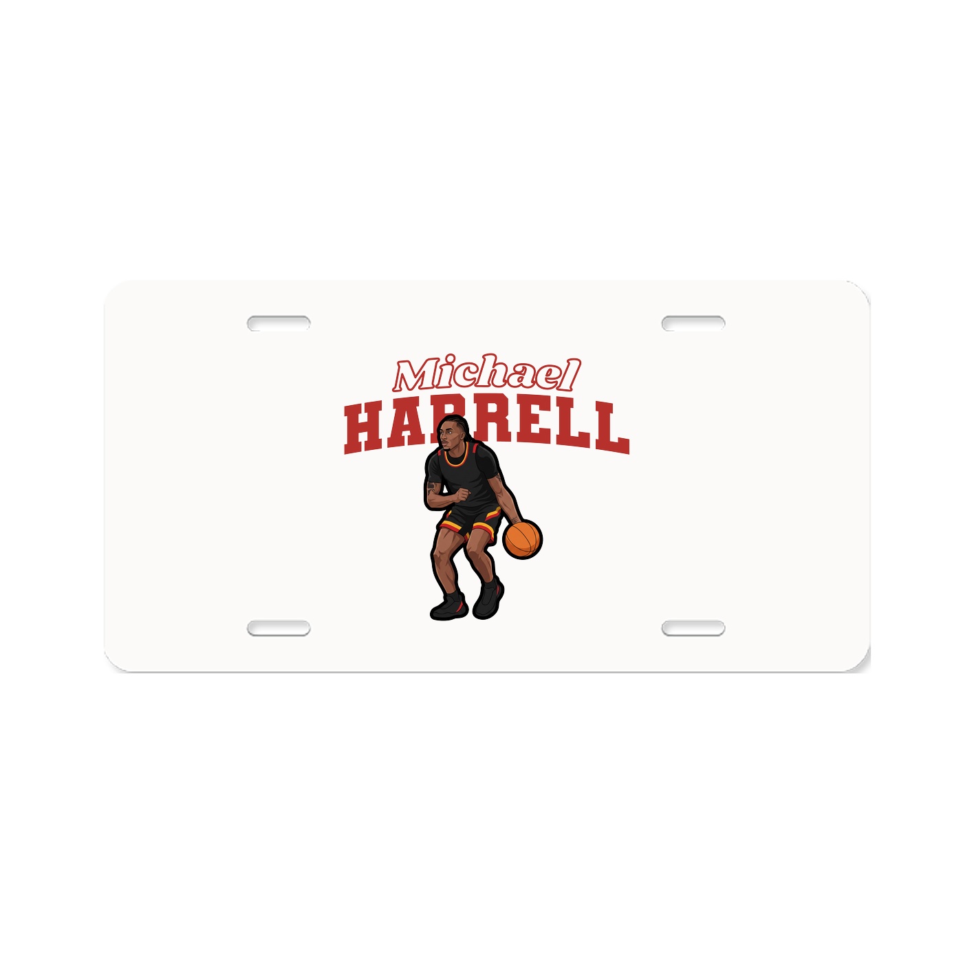 License Plate — Name Arch in Classic
