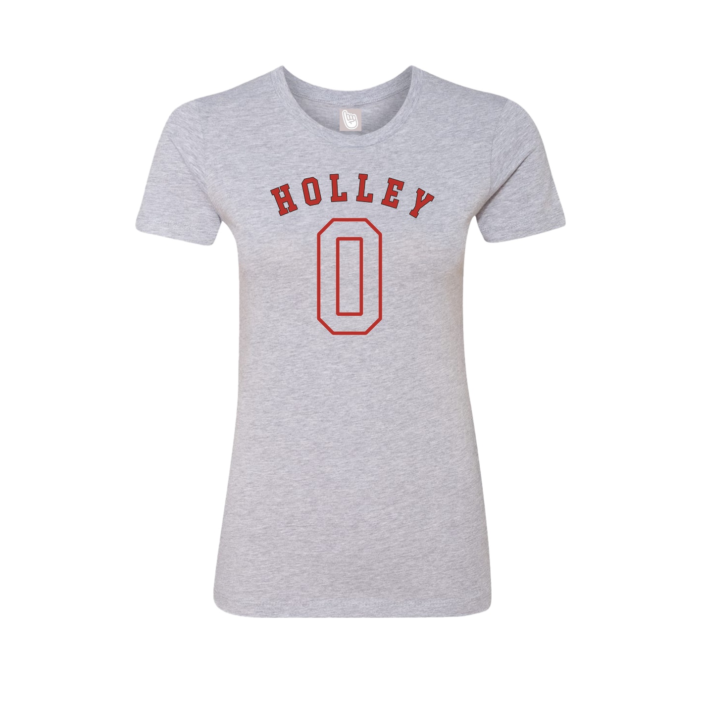 Fitted Women's Tee — Shirsey Arch in Grey