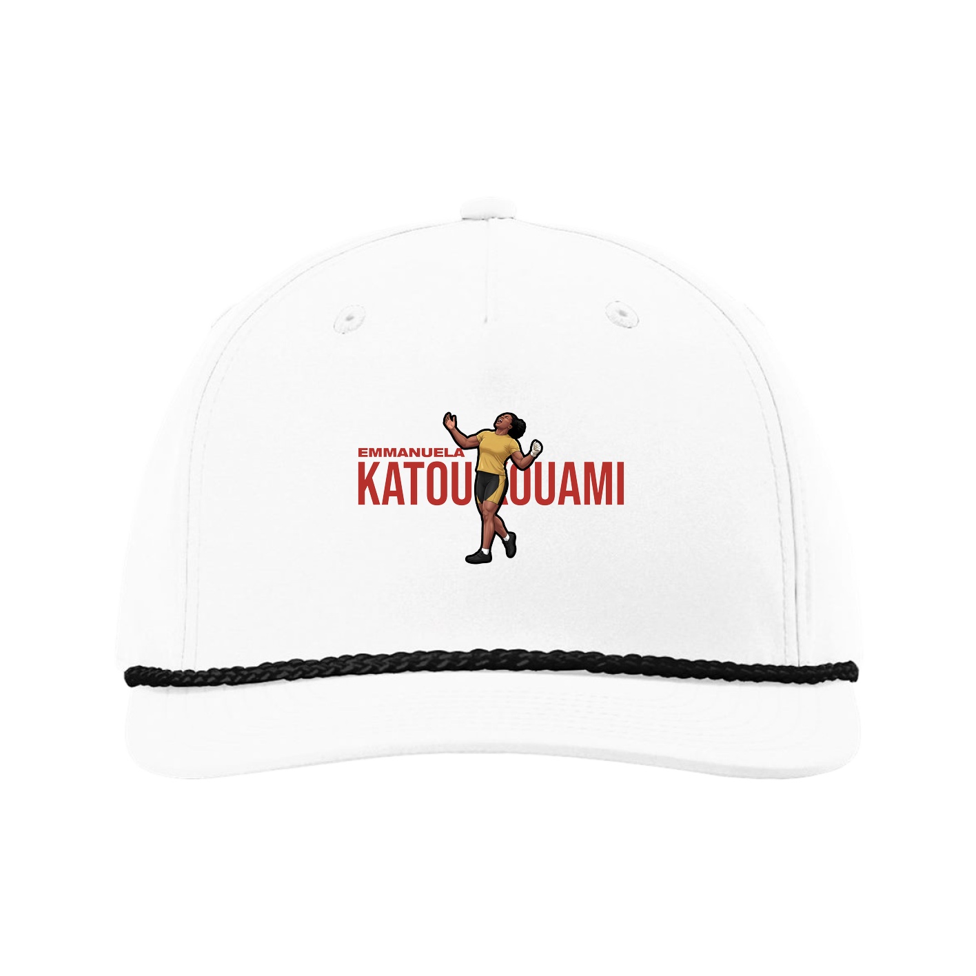 Five-Panel Classic Rope Cap — Player Name in White
