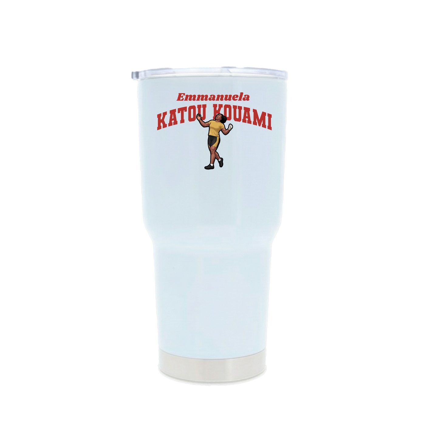30oz Stainless Steel Tumbler — Signature Arch in White