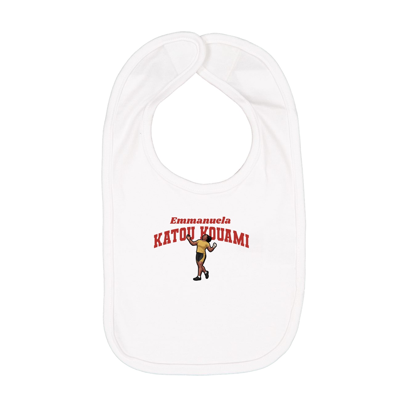 Infant Bib — Signature Arch in White