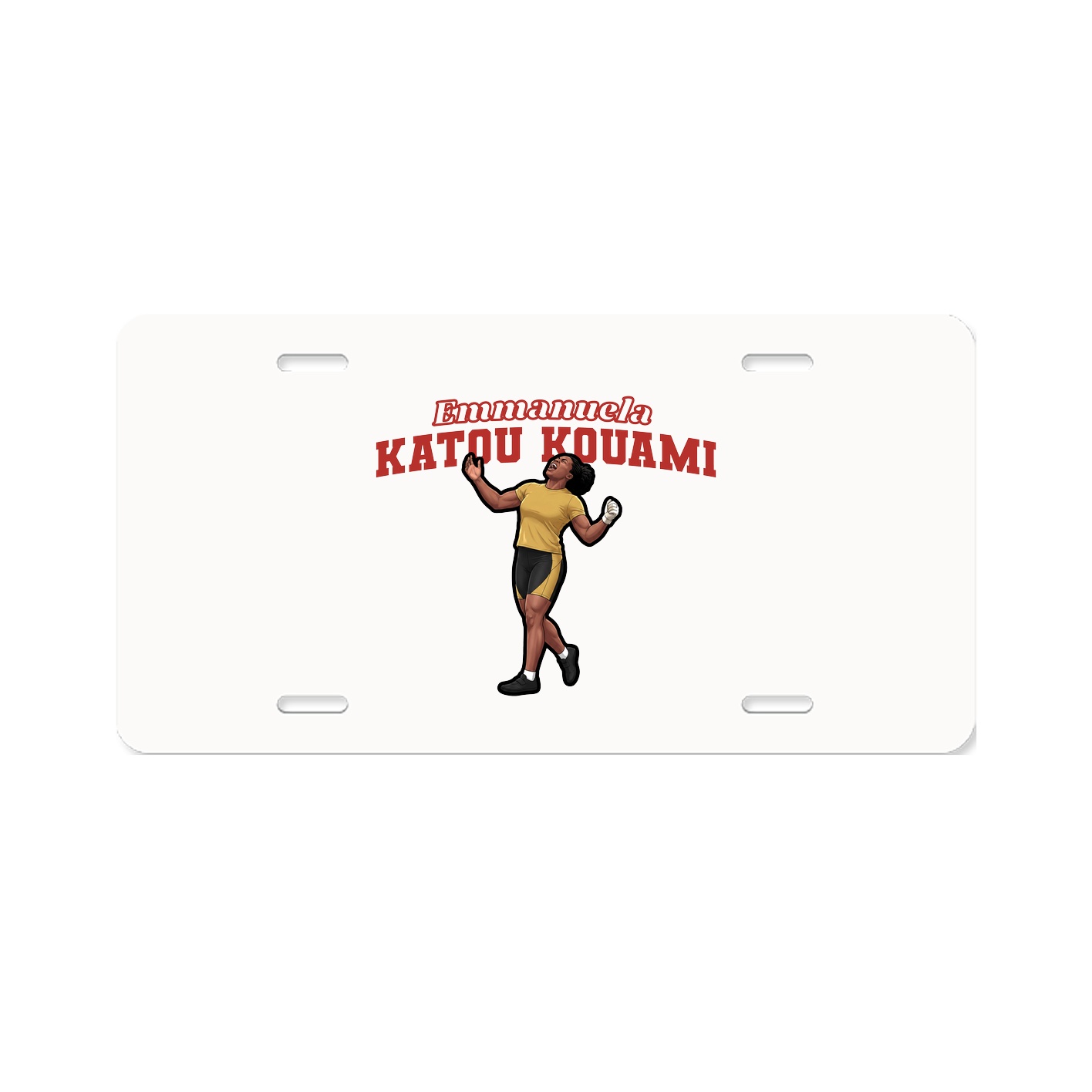 License Plate — Name Arch in Classic
