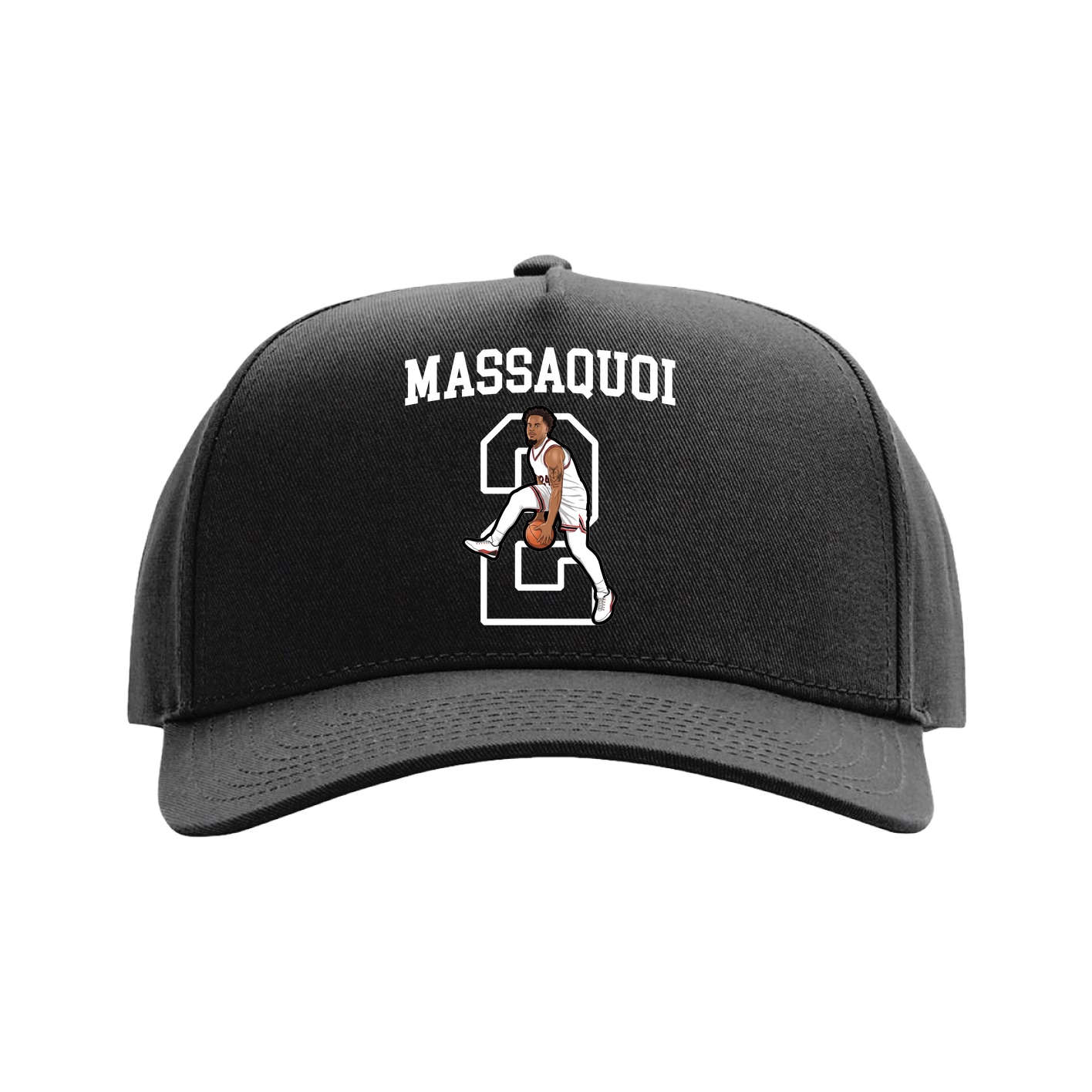 Full Fabric Five-Panel Champ Cap — Shirsey in Black