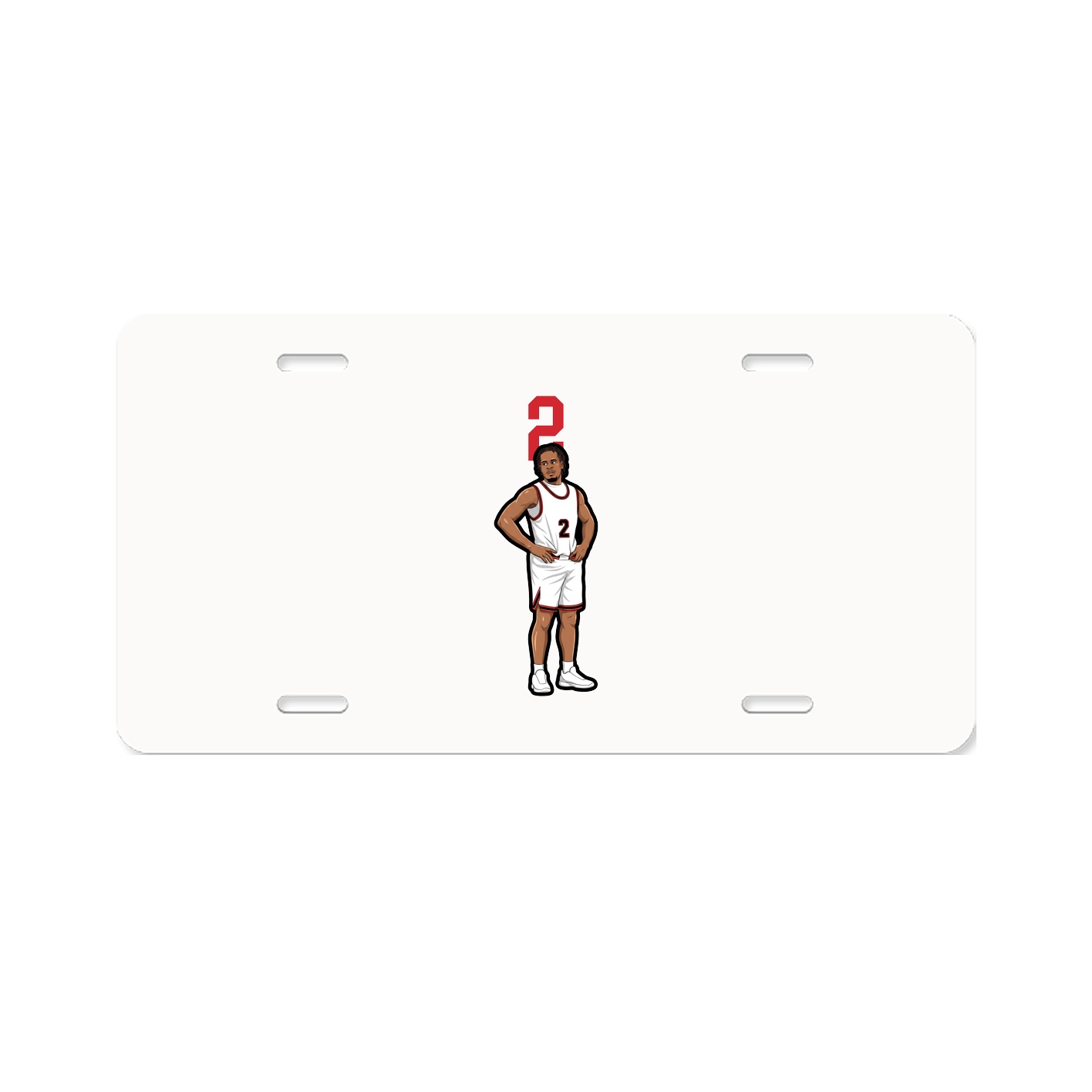 License Plate — Number Top in Classic