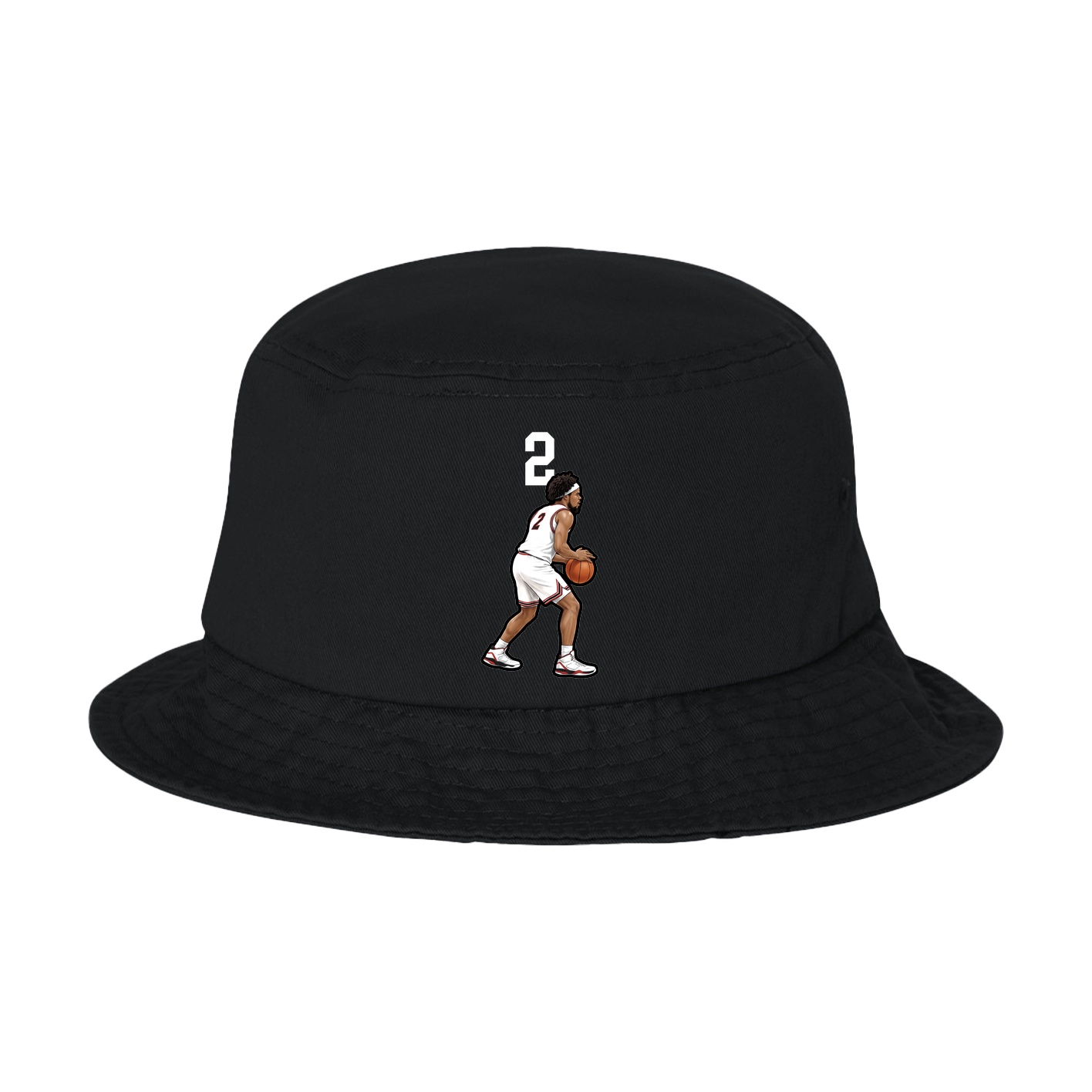 Bucket Cap — Number Top in Black