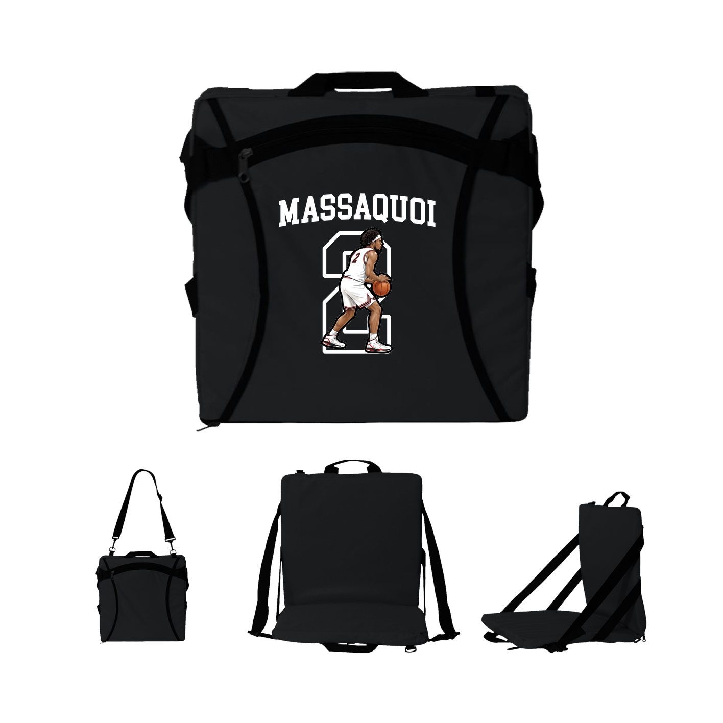 Folding Stadium Seat — Shirsey in Black