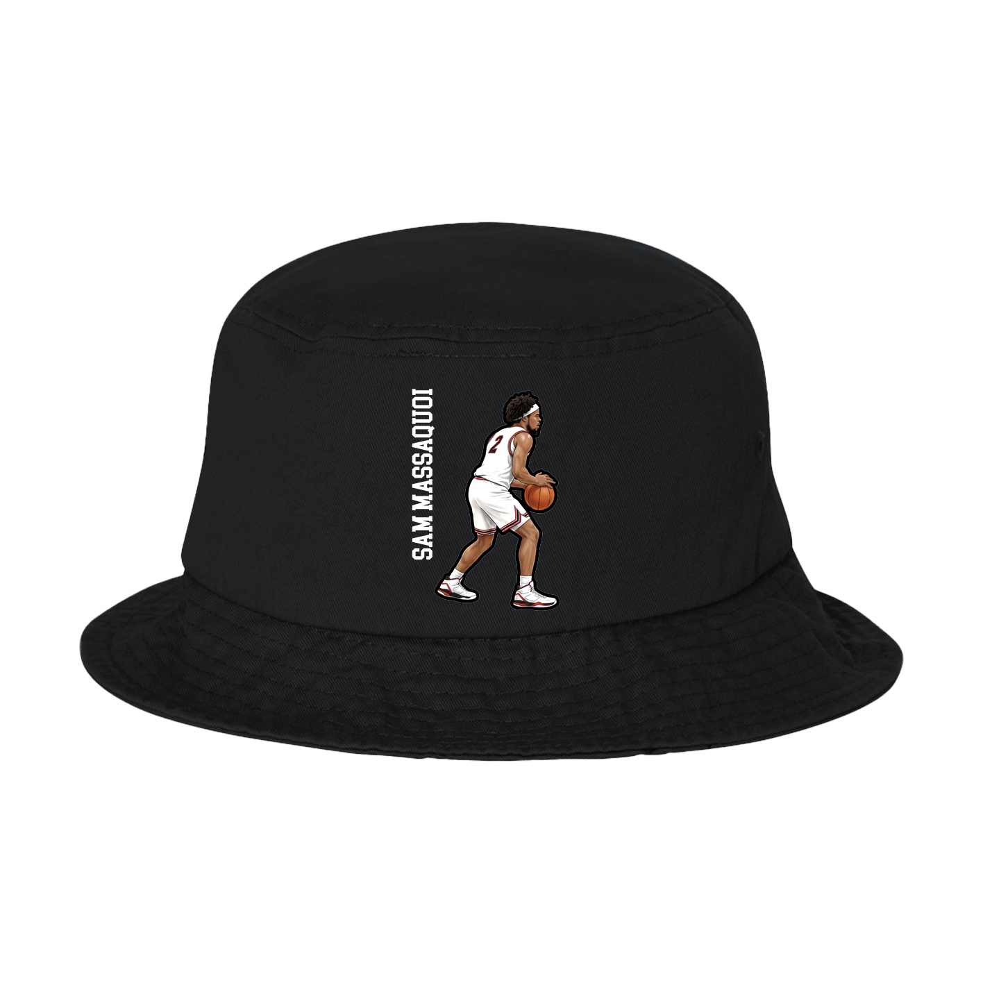 Bucket Cap — Name Vertical in Black