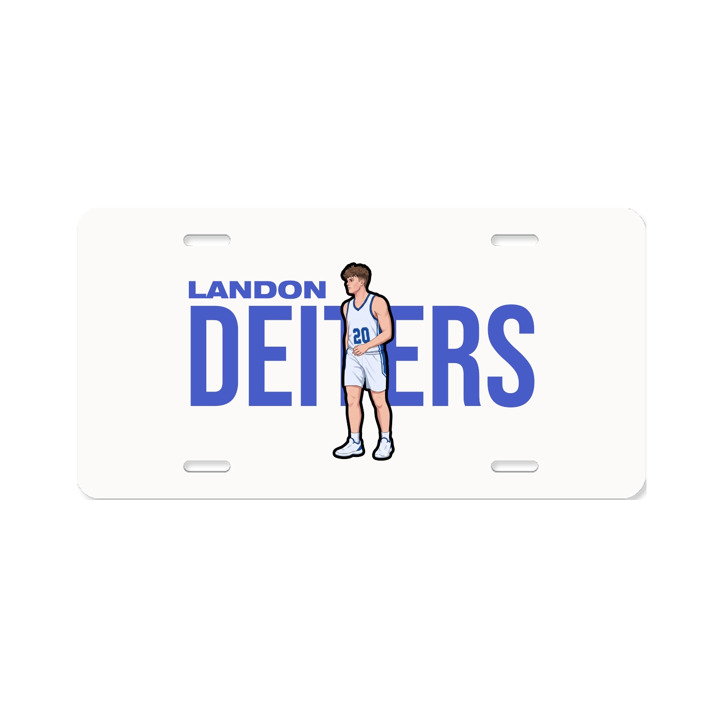 License Plate — Player Name in Classic