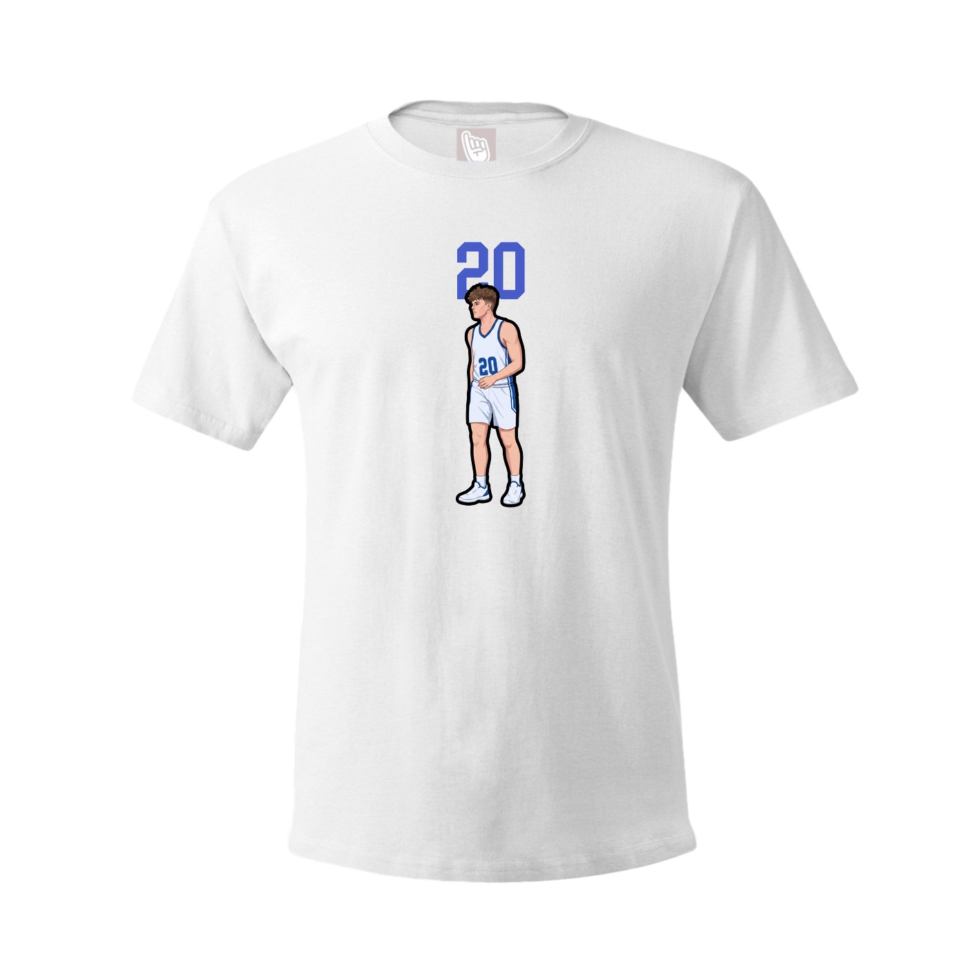 Tee — Number Top in White