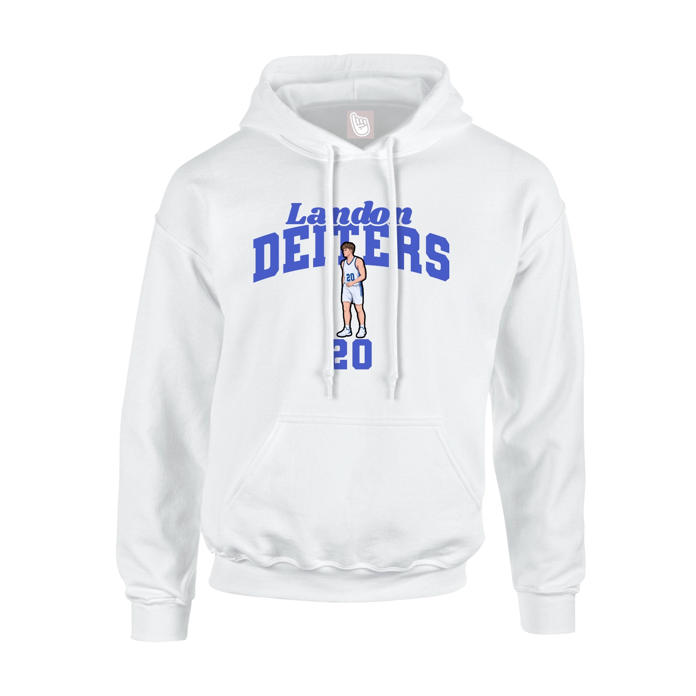 Hoodie — Signature Arch in White