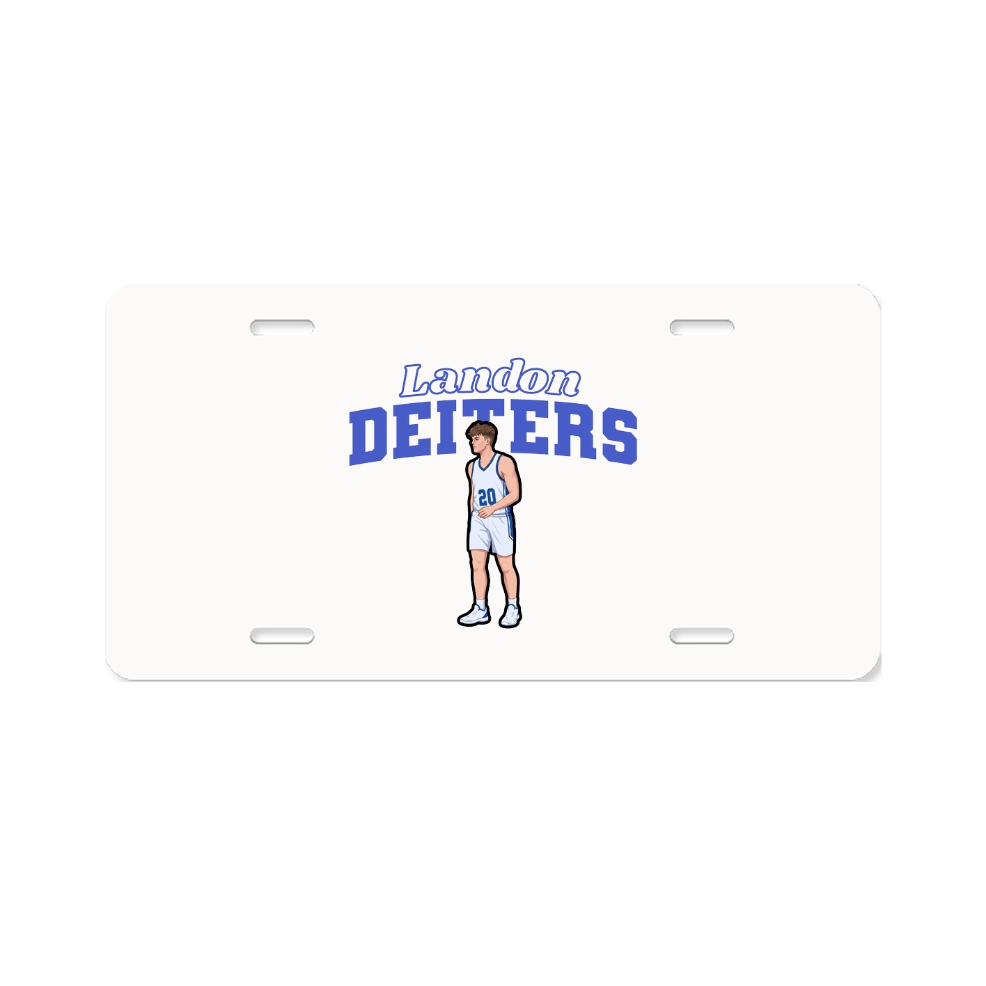 License Plate — Name Arch in Classic