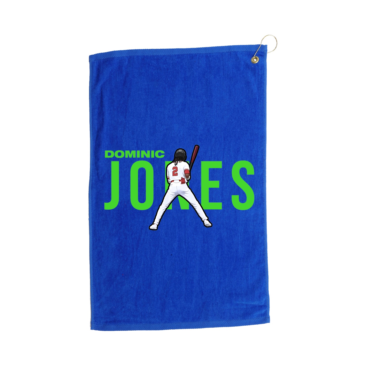 Golf Towel — Player Name in Royal
