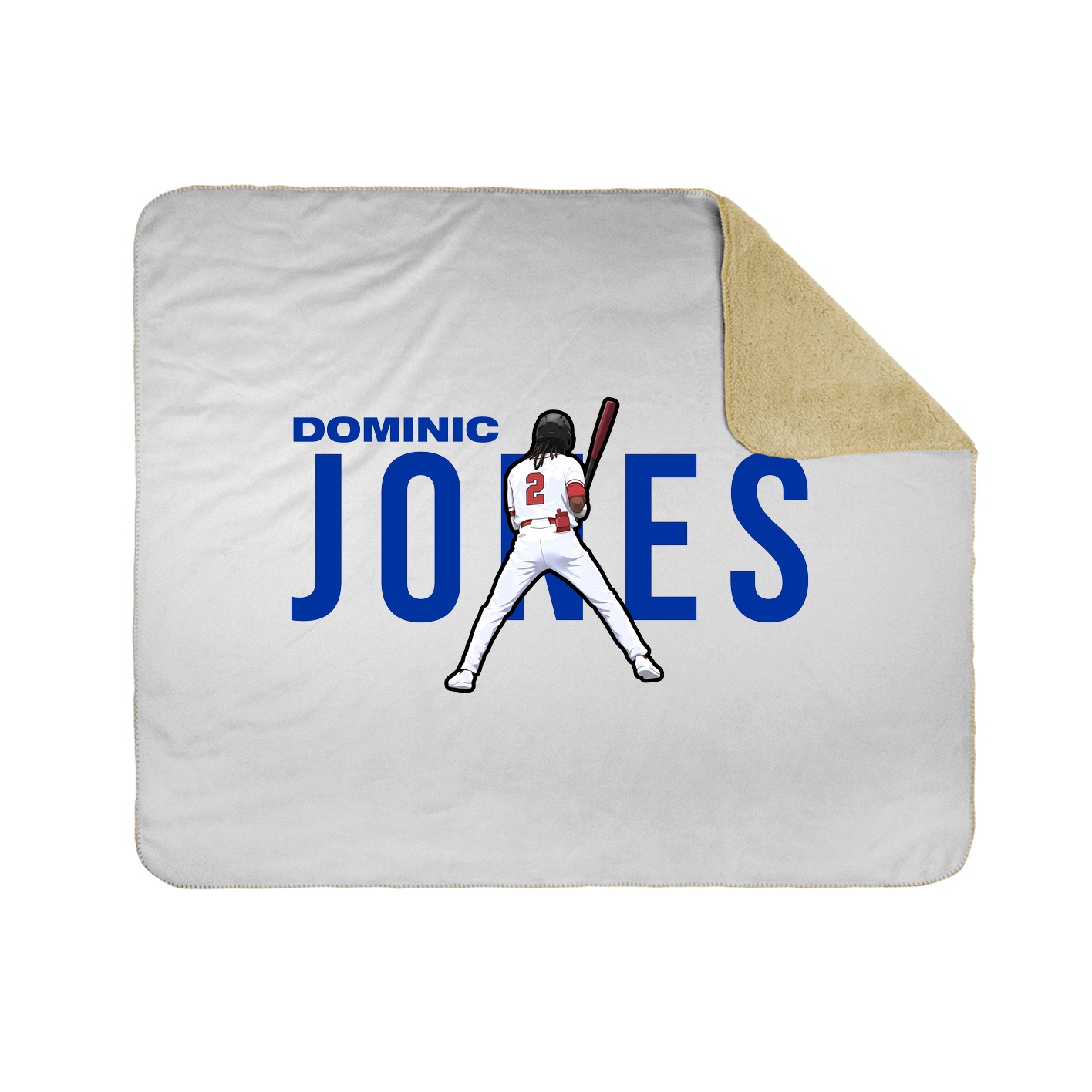 Throw Blanket — Player Name in White