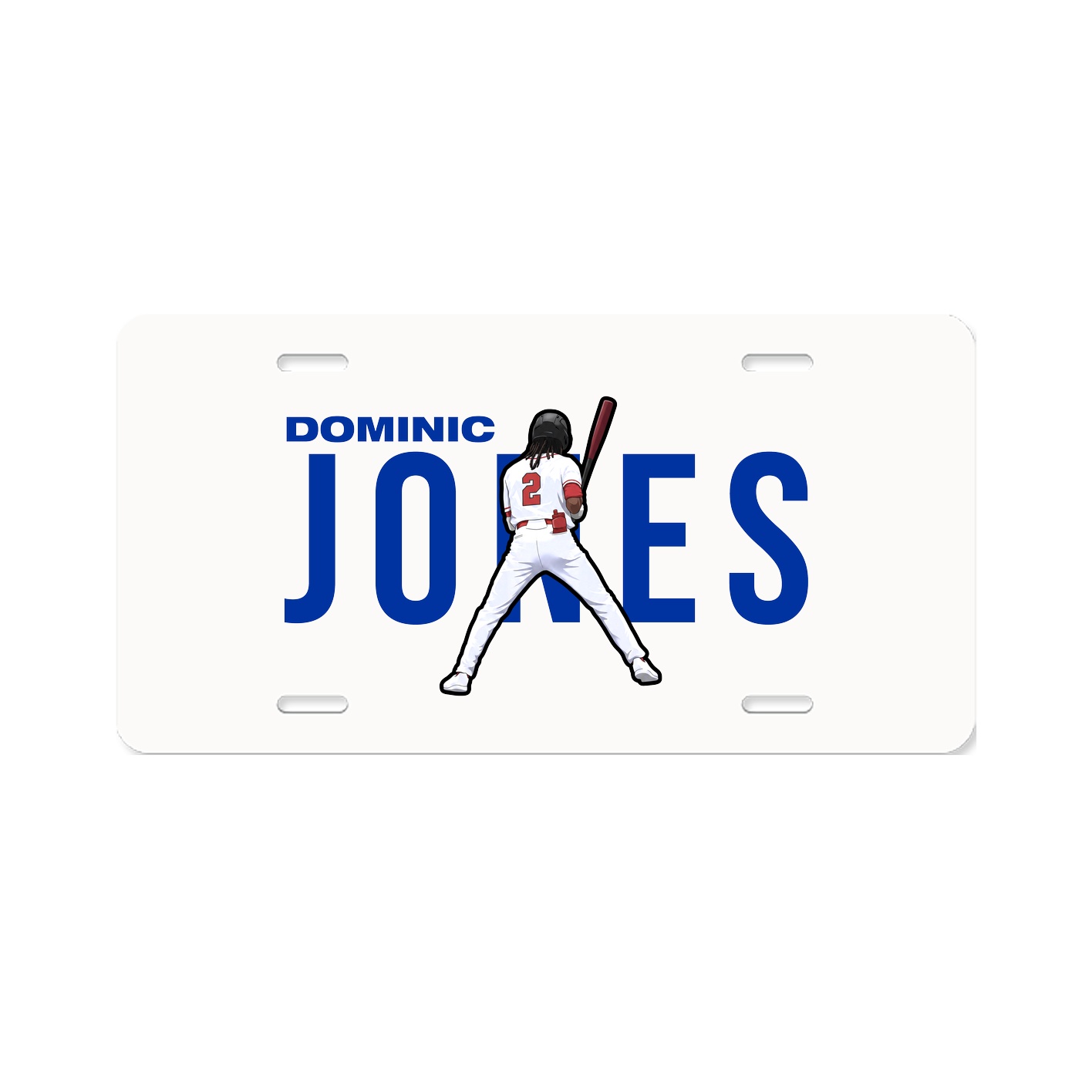 License Plate — Player Name in Classic