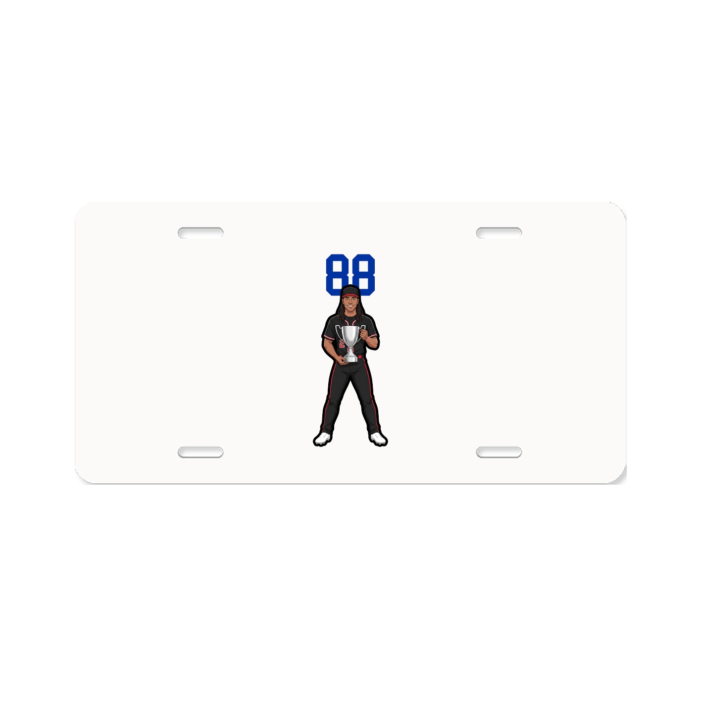 License Plate — Number Top in Classic