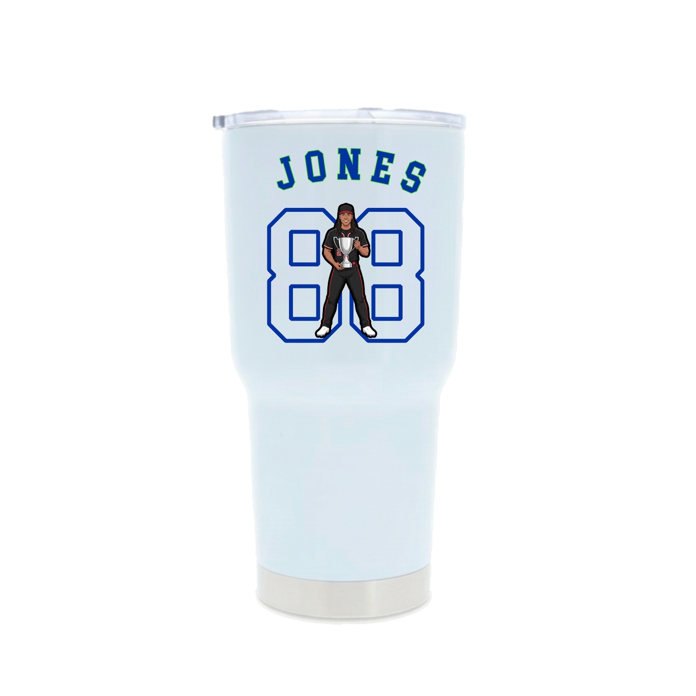30oz Stainless Steel Tumbler — Shirsey Arch in White