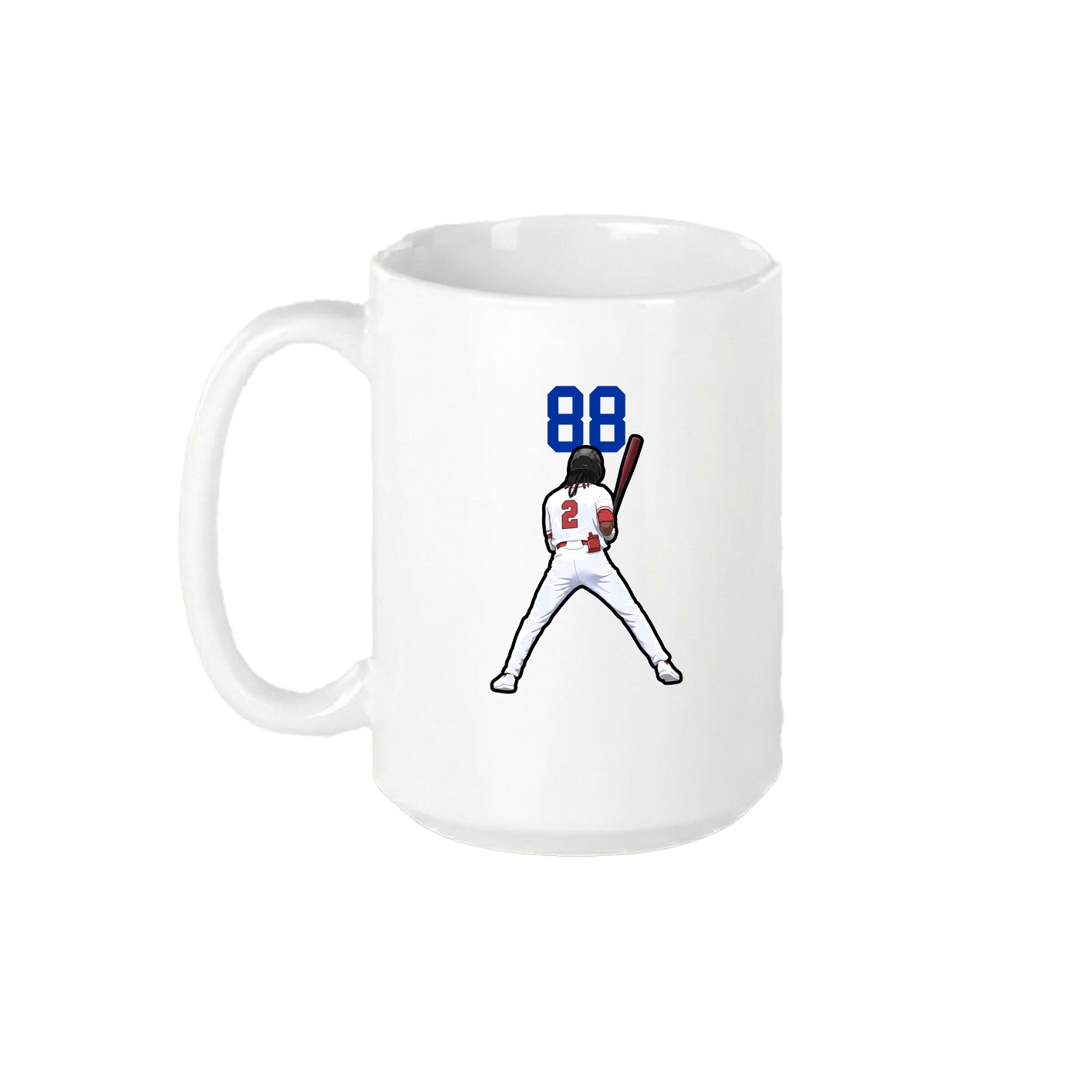15oz Coffee Mug — Number Top in White
