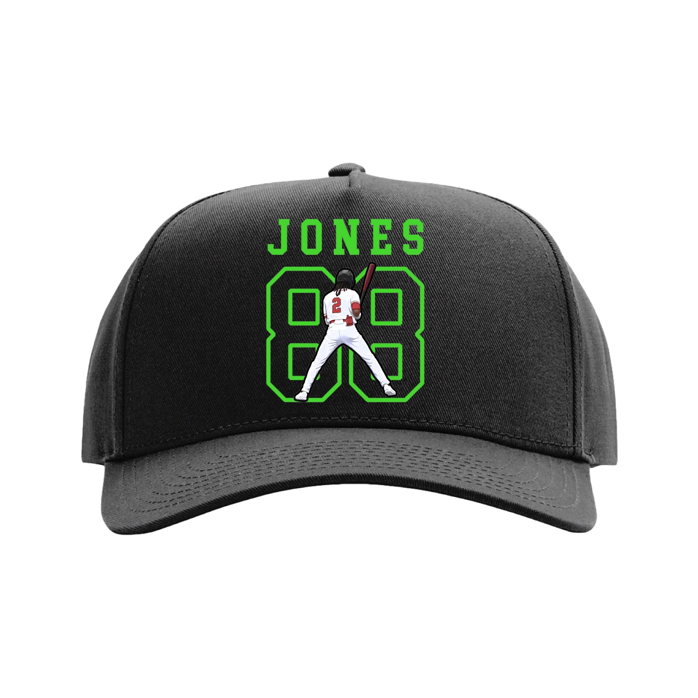 Full Fabric Five-Panel Champ Cap — Shirsey in Black
