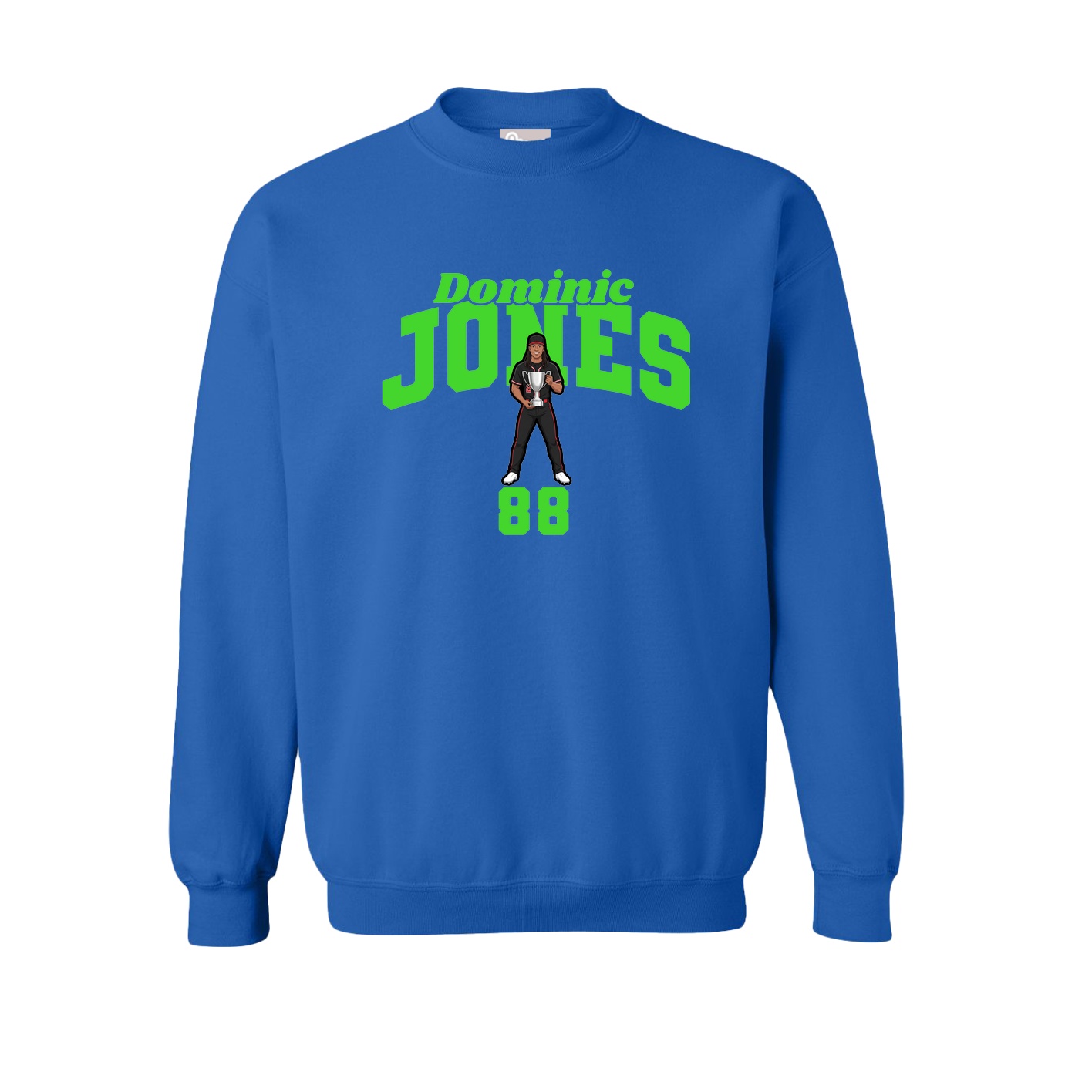 Fleece Crew — Signature Arch in Royal