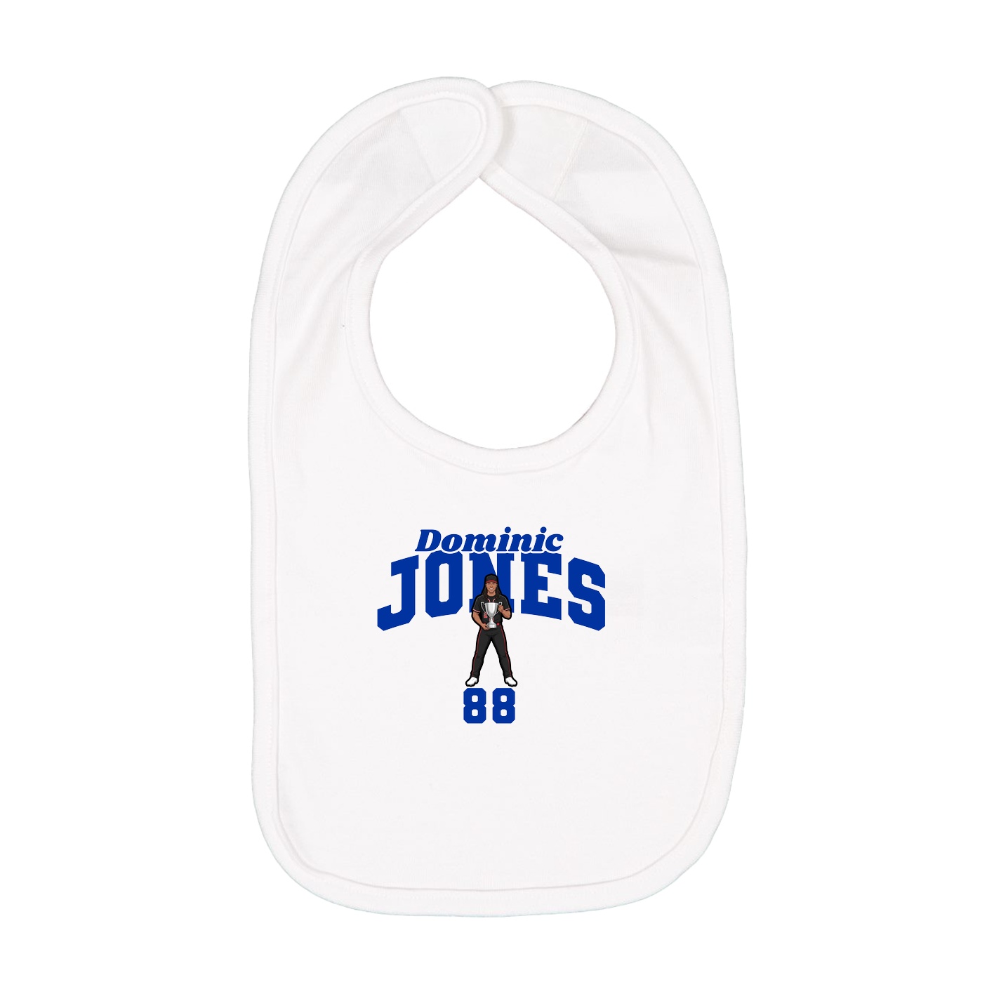 Infant Bib — Signature Arch in White