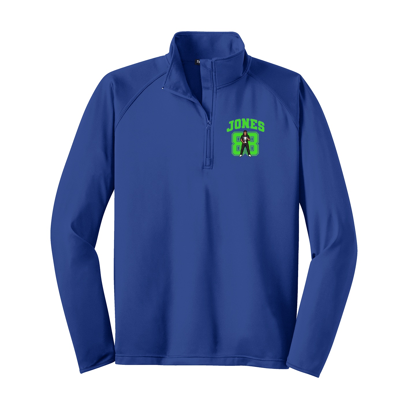 Q-Zip Pullover — Number in Royal