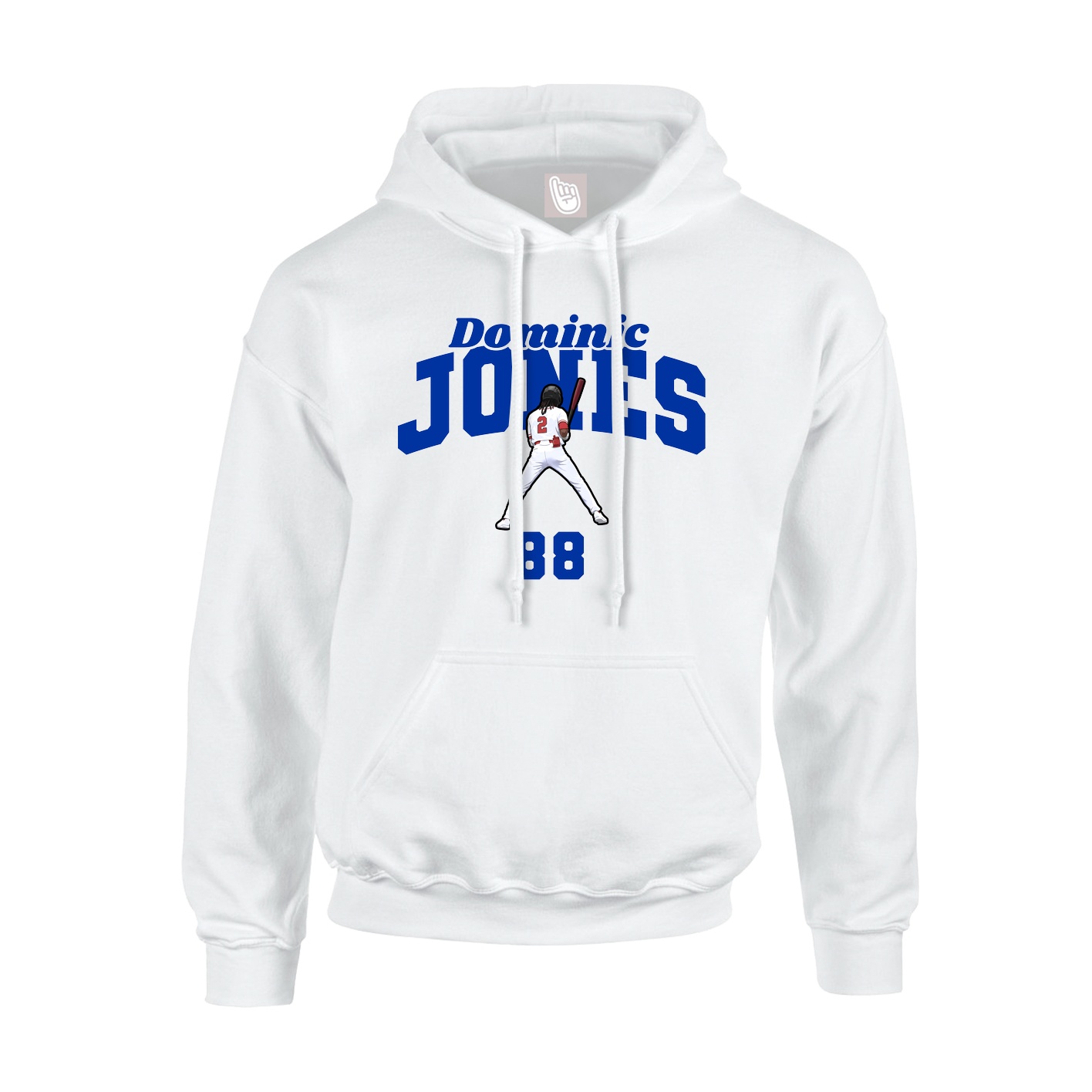 Youth Hoodie — Signature Arch in White