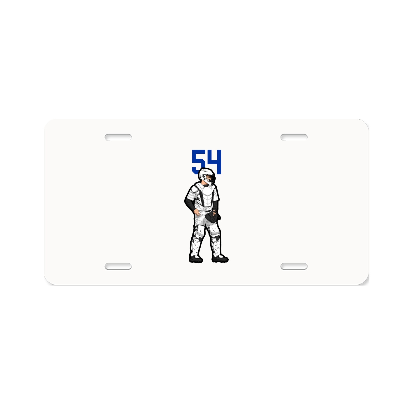 License Plate — Number Top in Classic