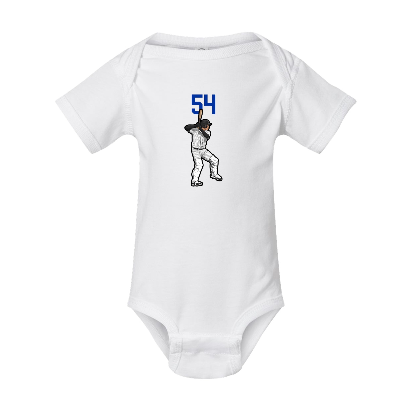 Baby Onesie — Number Top in White