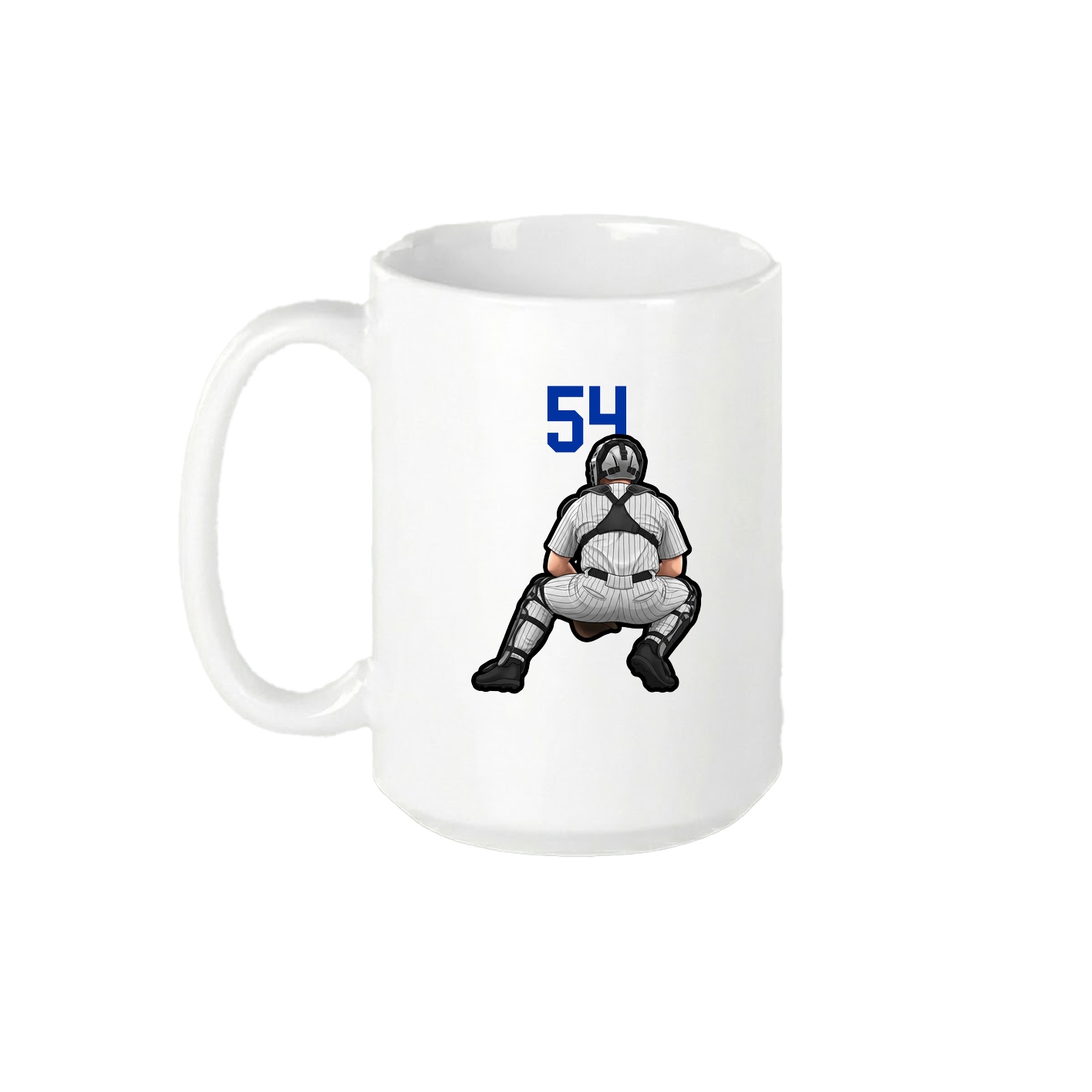 15oz Coffee Mug — Number Top in White