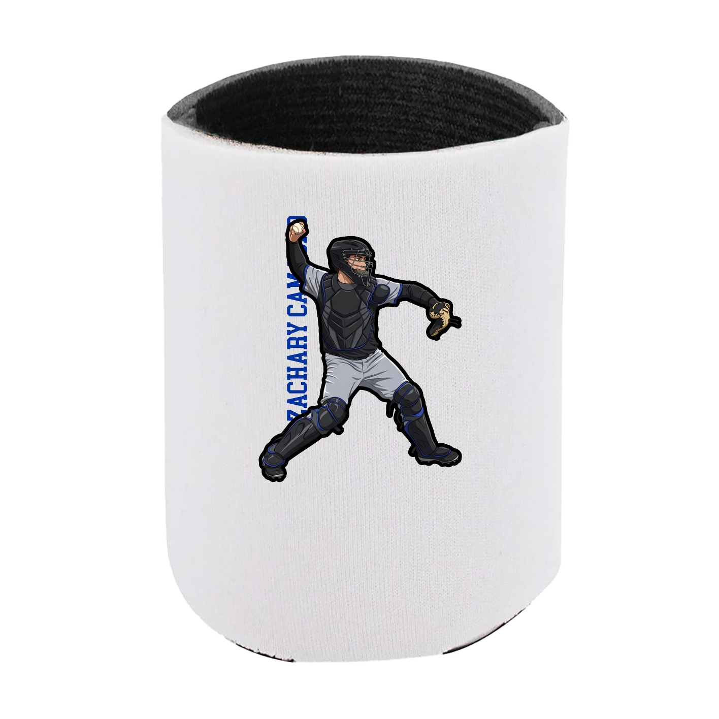 Can Holder — Name Vertical in White