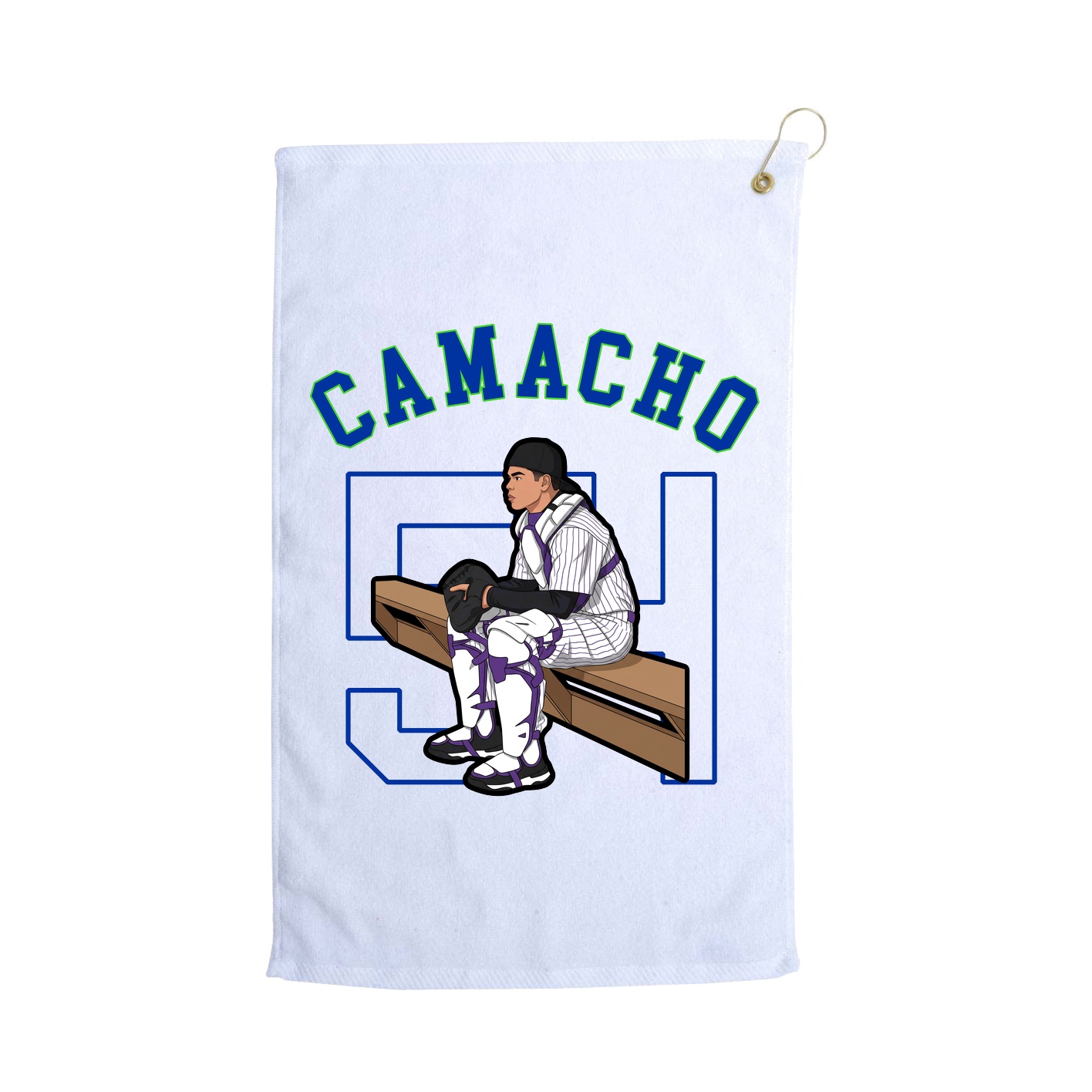 Golf Towel — Shirsey Arch in White