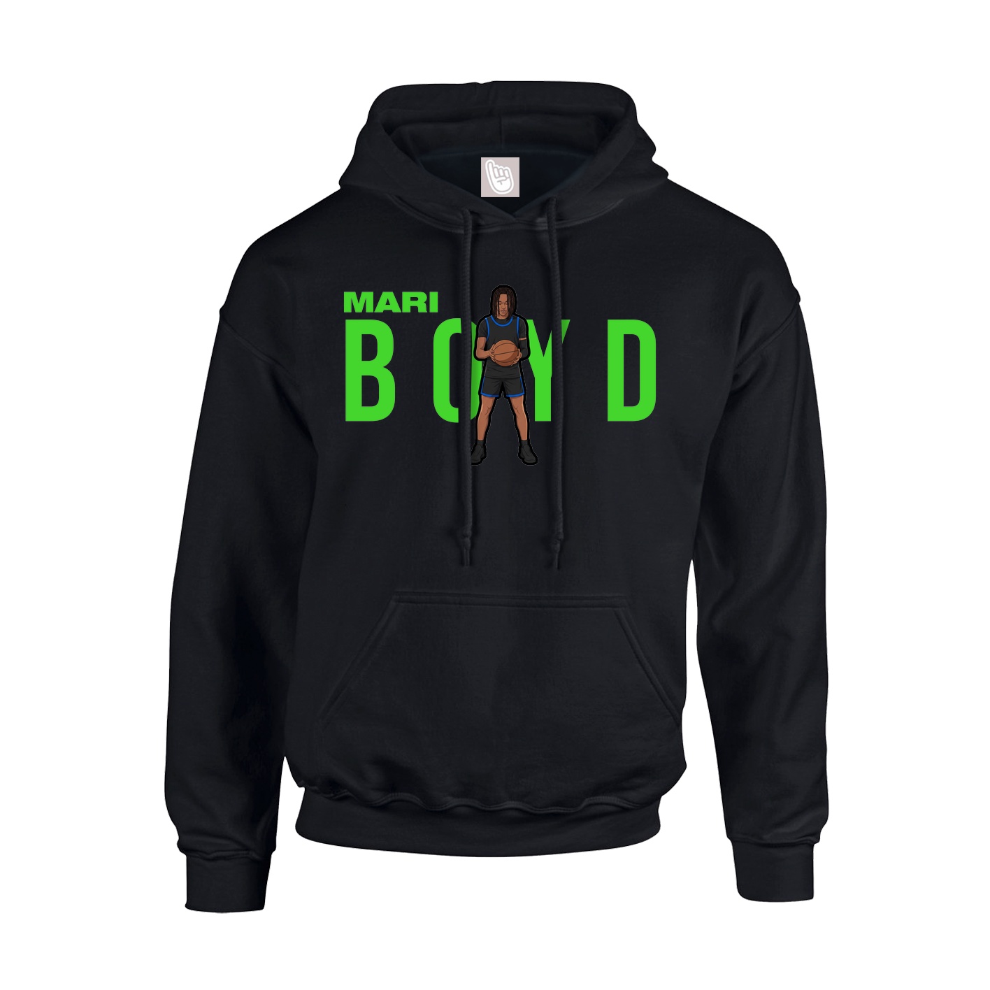 Youth Hoodie — Player Name in Black