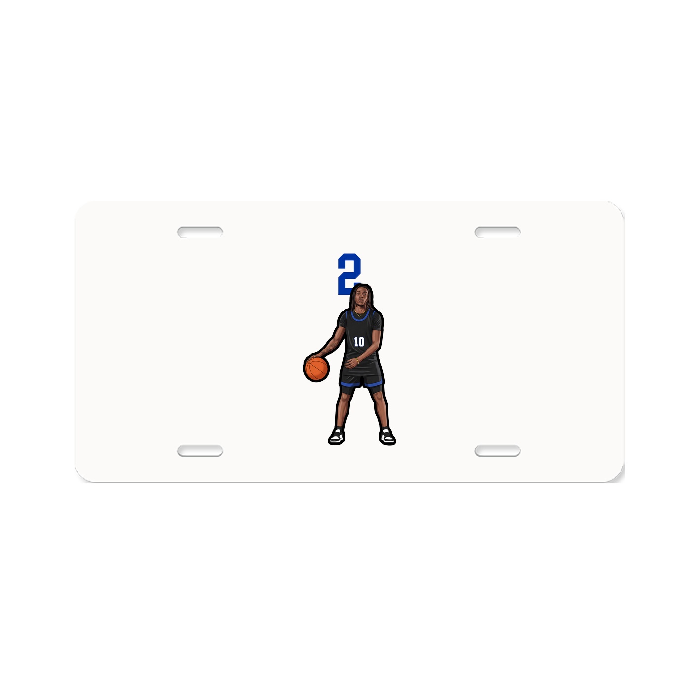 License Plate — Number Top in Classic