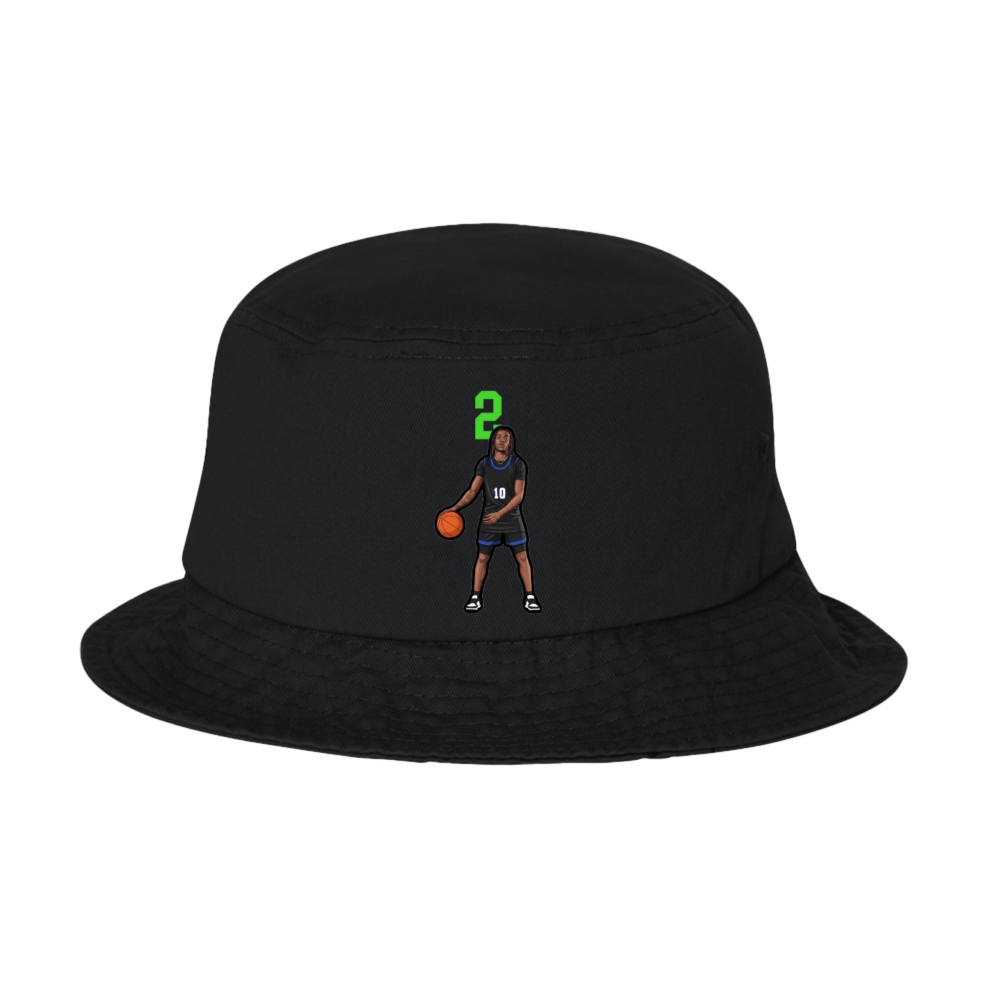 Bucket Cap — Number Top in Black