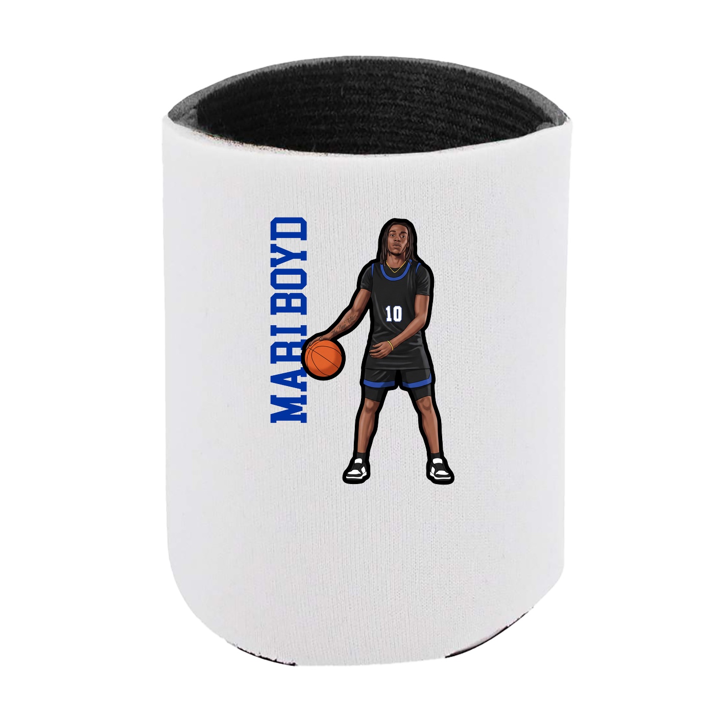 Can Holder — Name Vertical in White