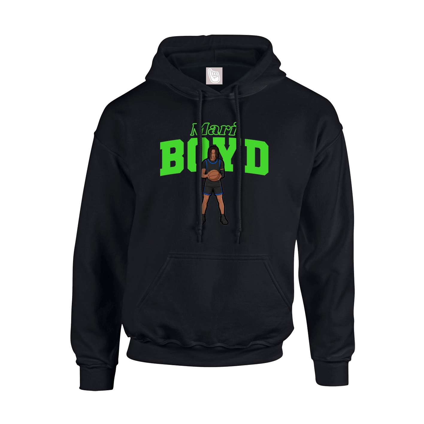 Hoodie — Name Arch in Black