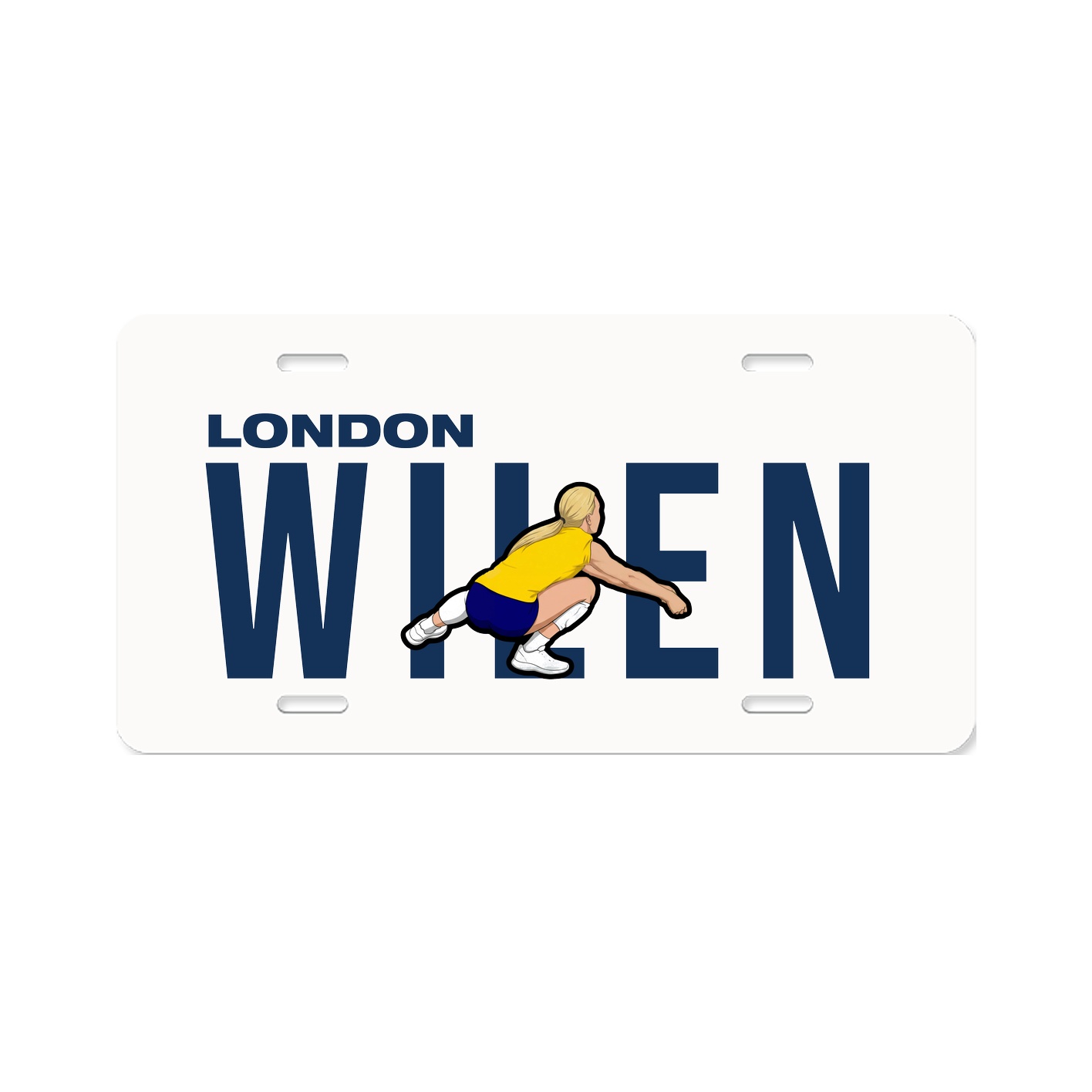 License Plate — Player Name in Classic