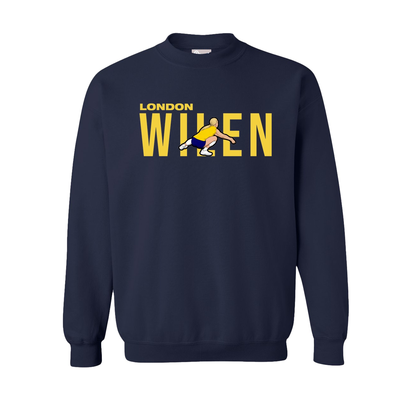 Fleece Crew — Player Name in Navy